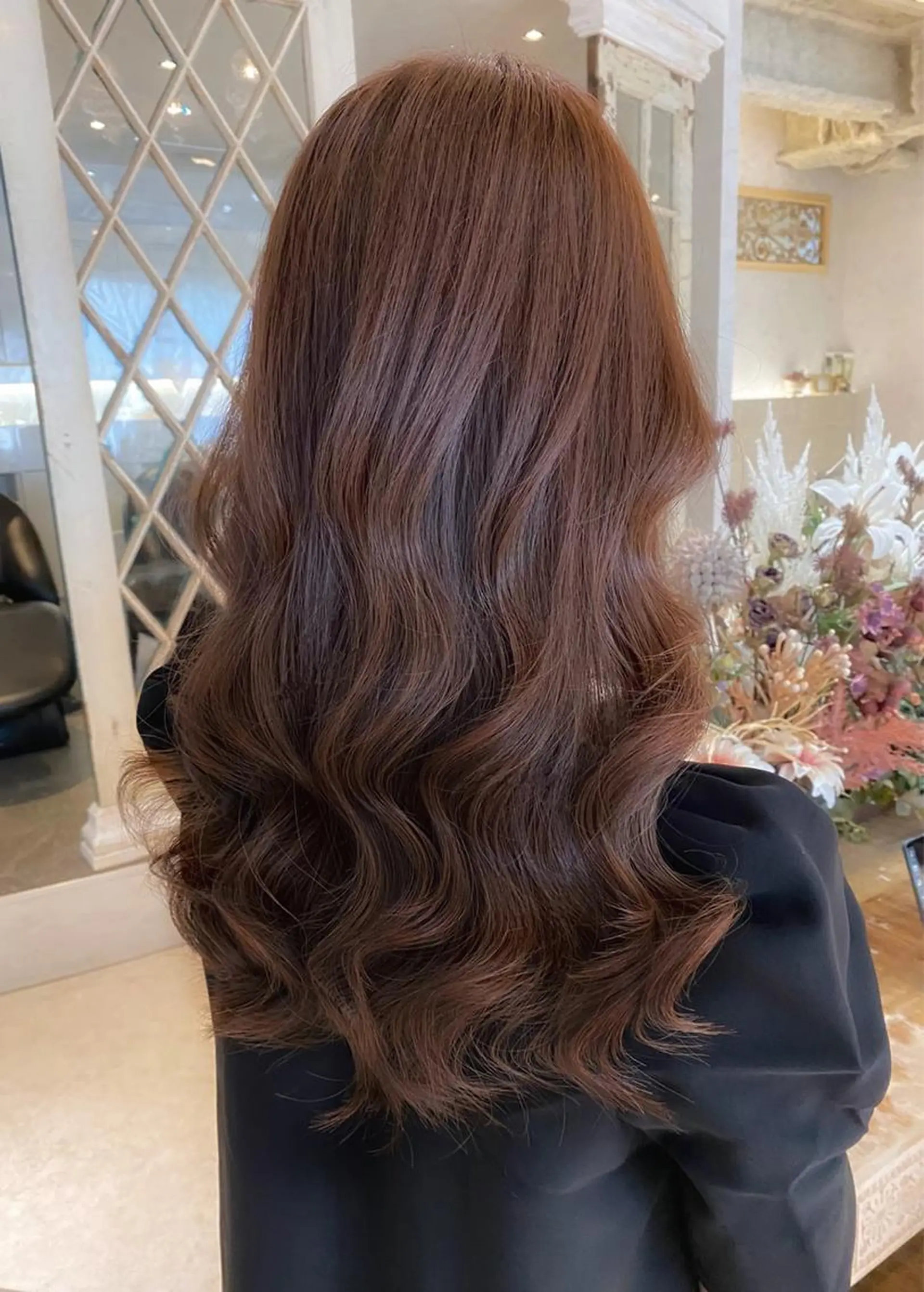 ロング カラー ベージュカラー 黒髪 ブリーチ ブルーカラー ブルーブラック カット ヘアカラー トリートメント 木屋元一/透明感 /前髪/ショートボブのヘアスタイル