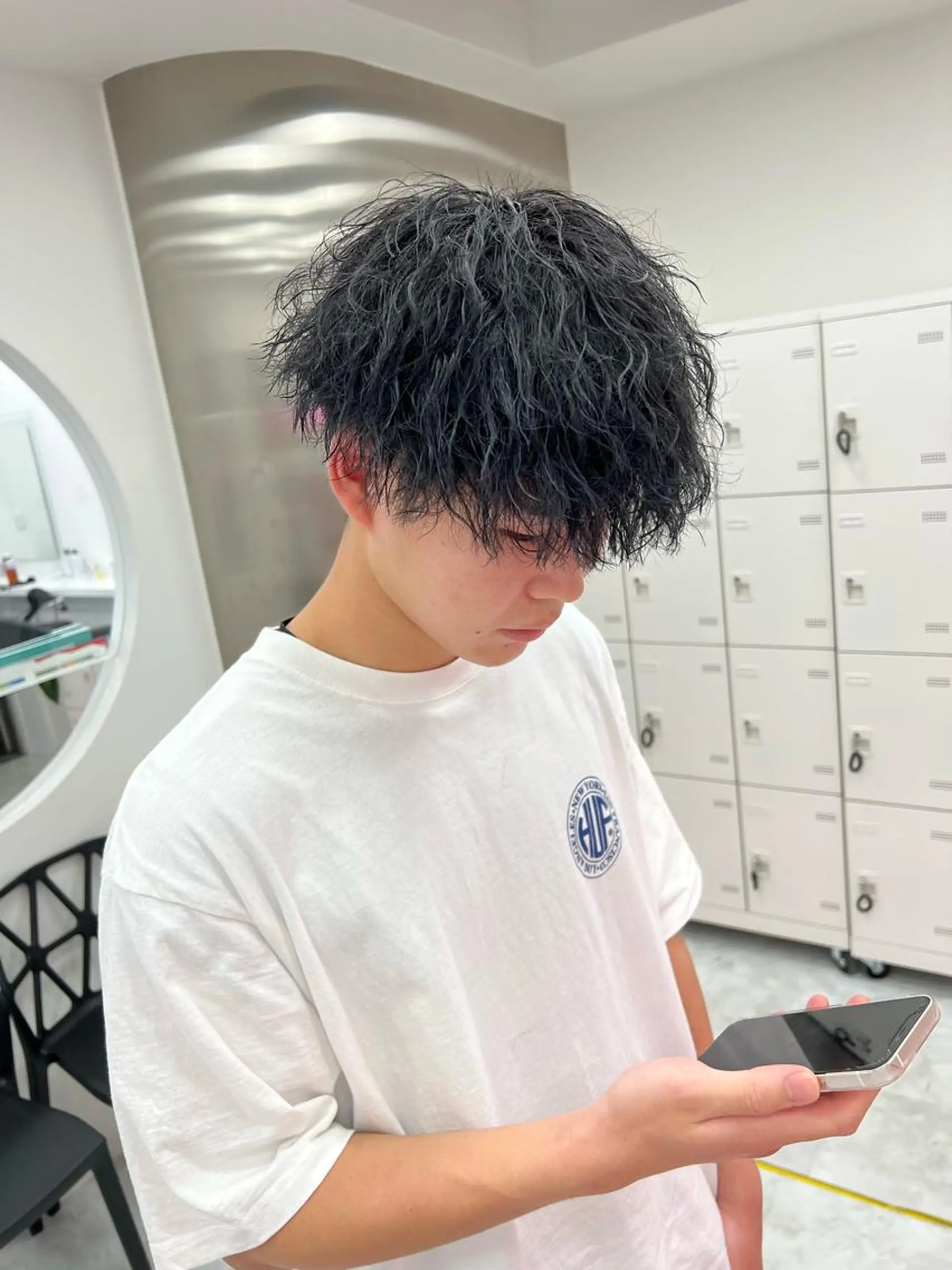 ショート カラー パーマ メンズ メンズパーマ特化 TAIGAのヘアスタイル