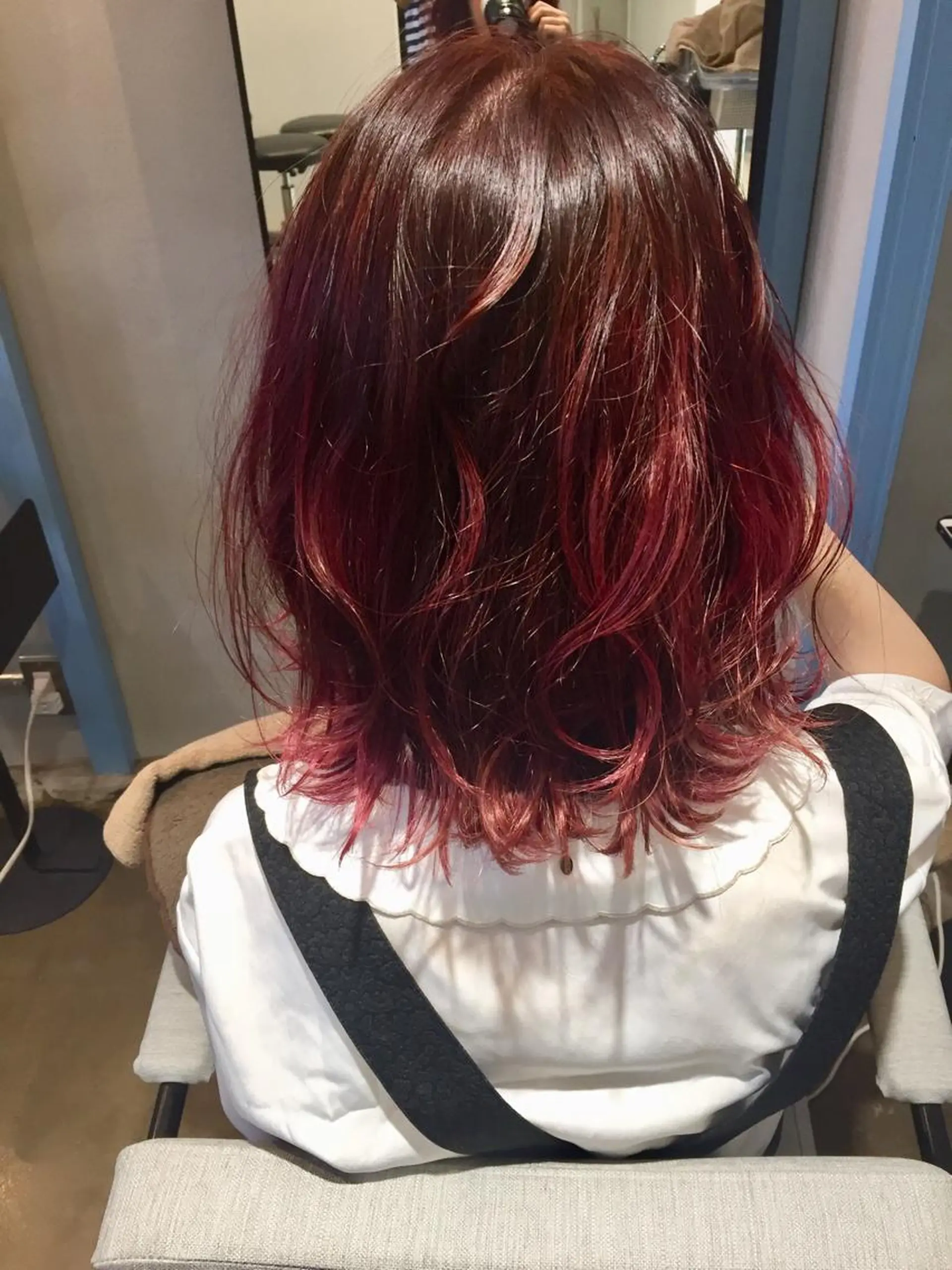 ミディアム ヘアカラー トリートメント 所渉/韓国レイヤー /ウルフカットのヘアスタイル