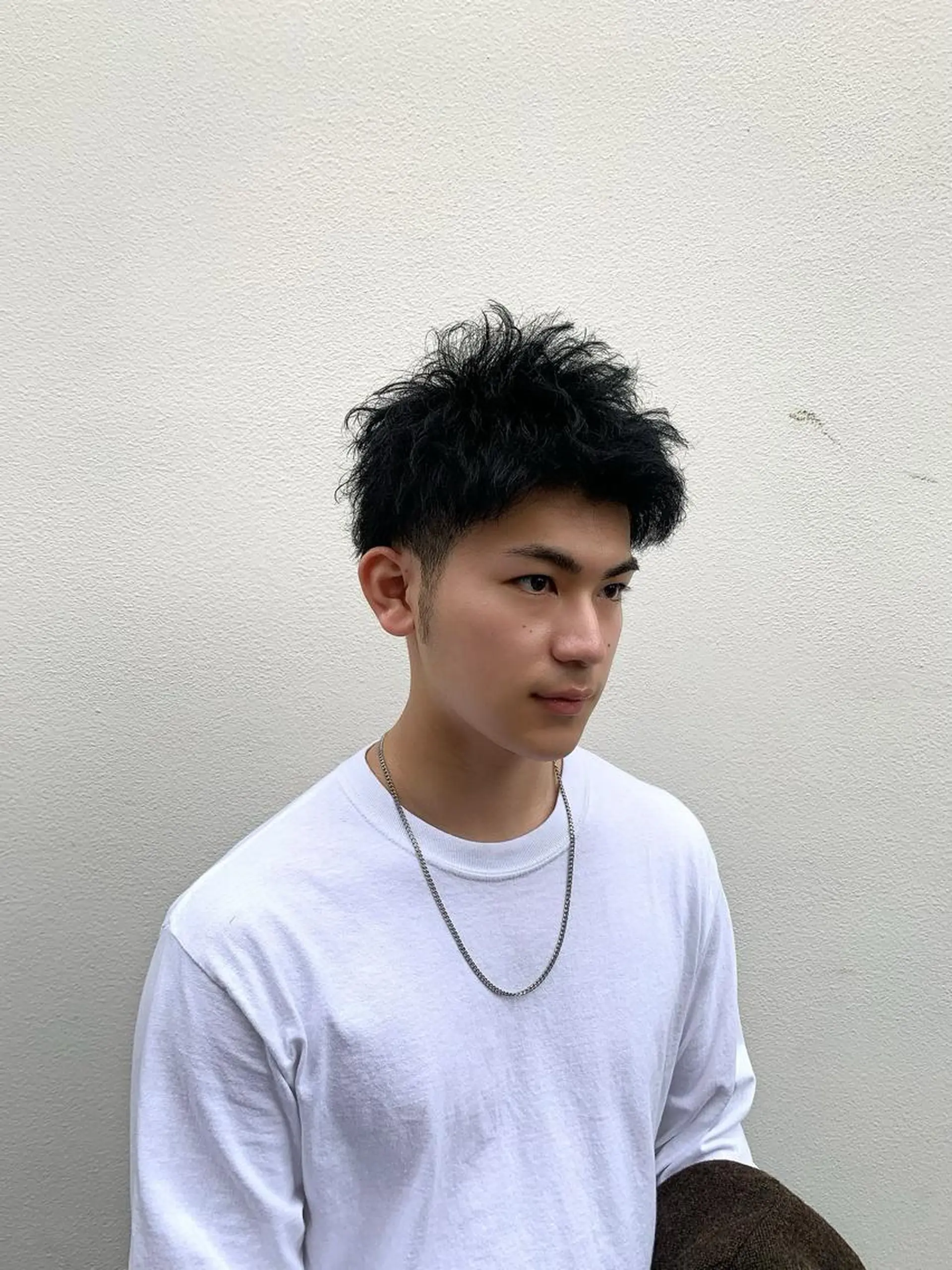 ショート カラー パーマ メンズ カット パーマ トリートメント ヘッドスパ 〽️magico/ ウルフDaiki〽️のヘアスタイル