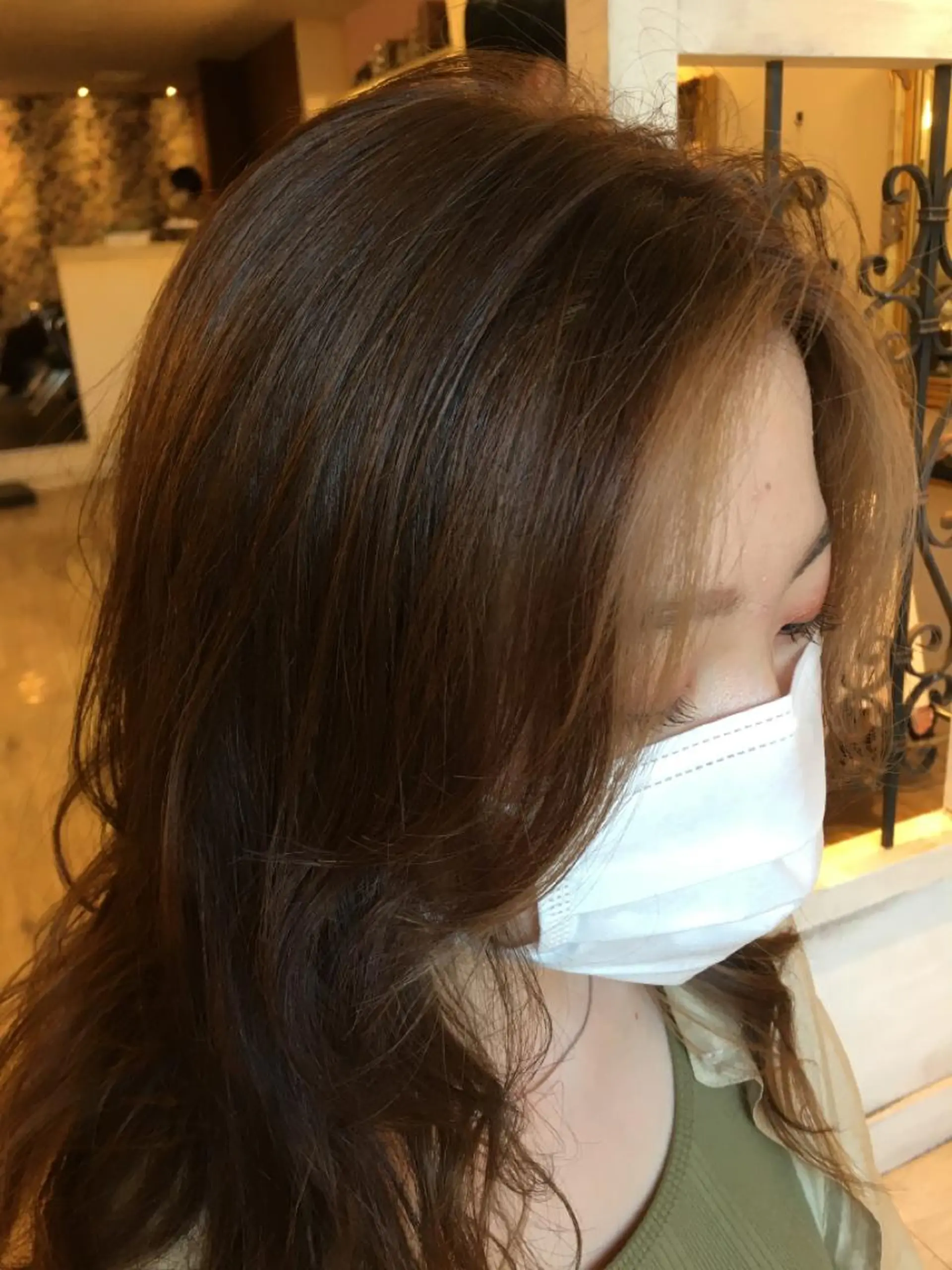 セミロング カラー カット ヘアカラー トリートメント plaatje 義見のヘアスタイル