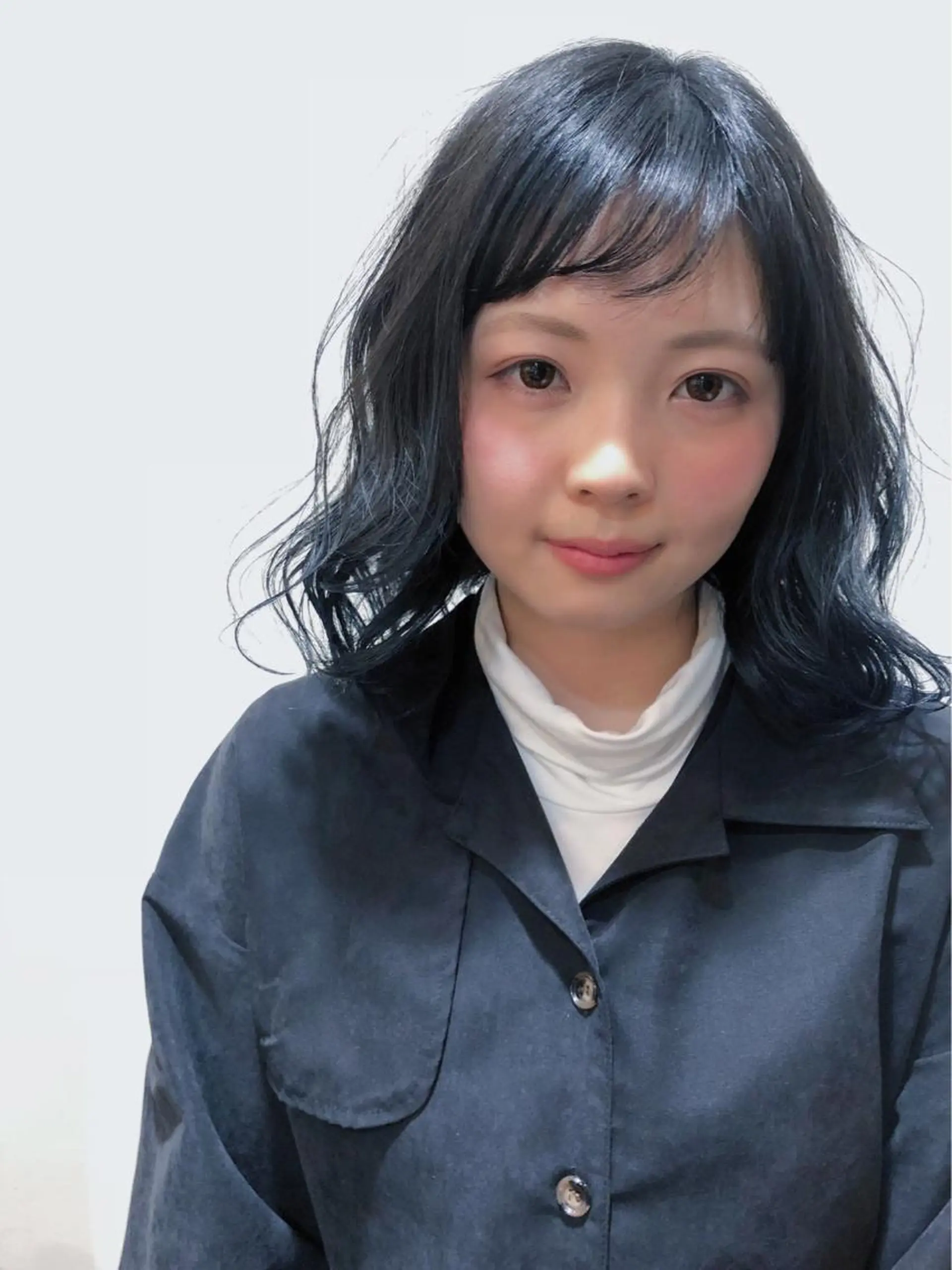 ミディアム カラー ネイビーカラー メンズカット特化柏駅 徒歩3分LOUのヘアスタイル