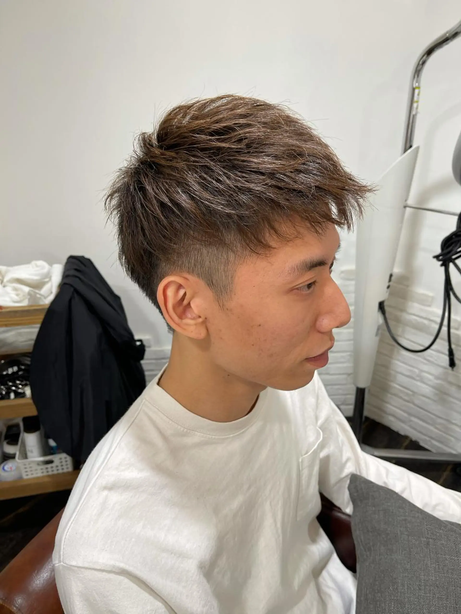 メンズ アップバング モヒカン 齋藤 拓麻のヘアスタイル