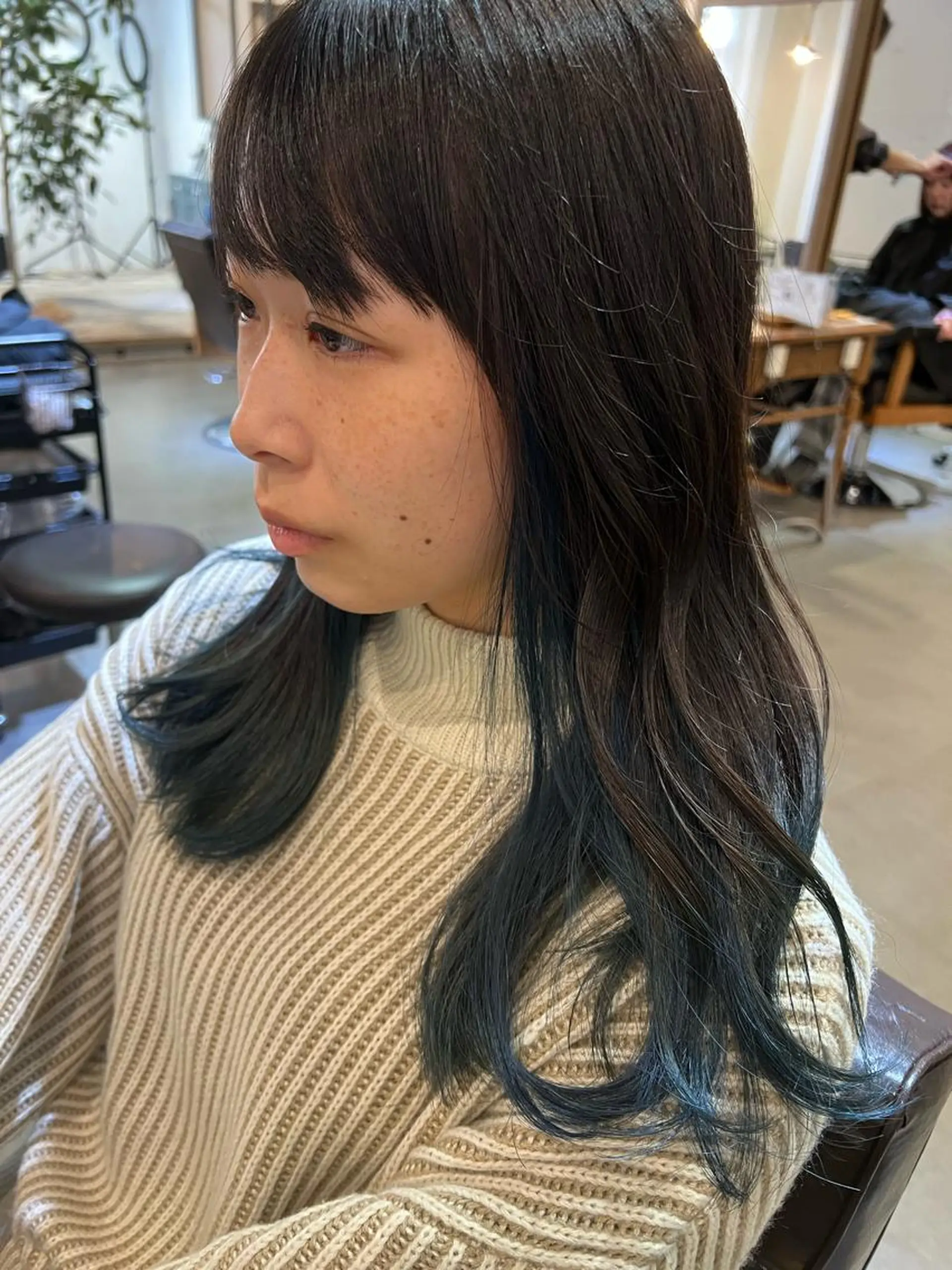 ロング カラー カット ヘアカラー トリートメント 中井 一葉のヘアスタイル