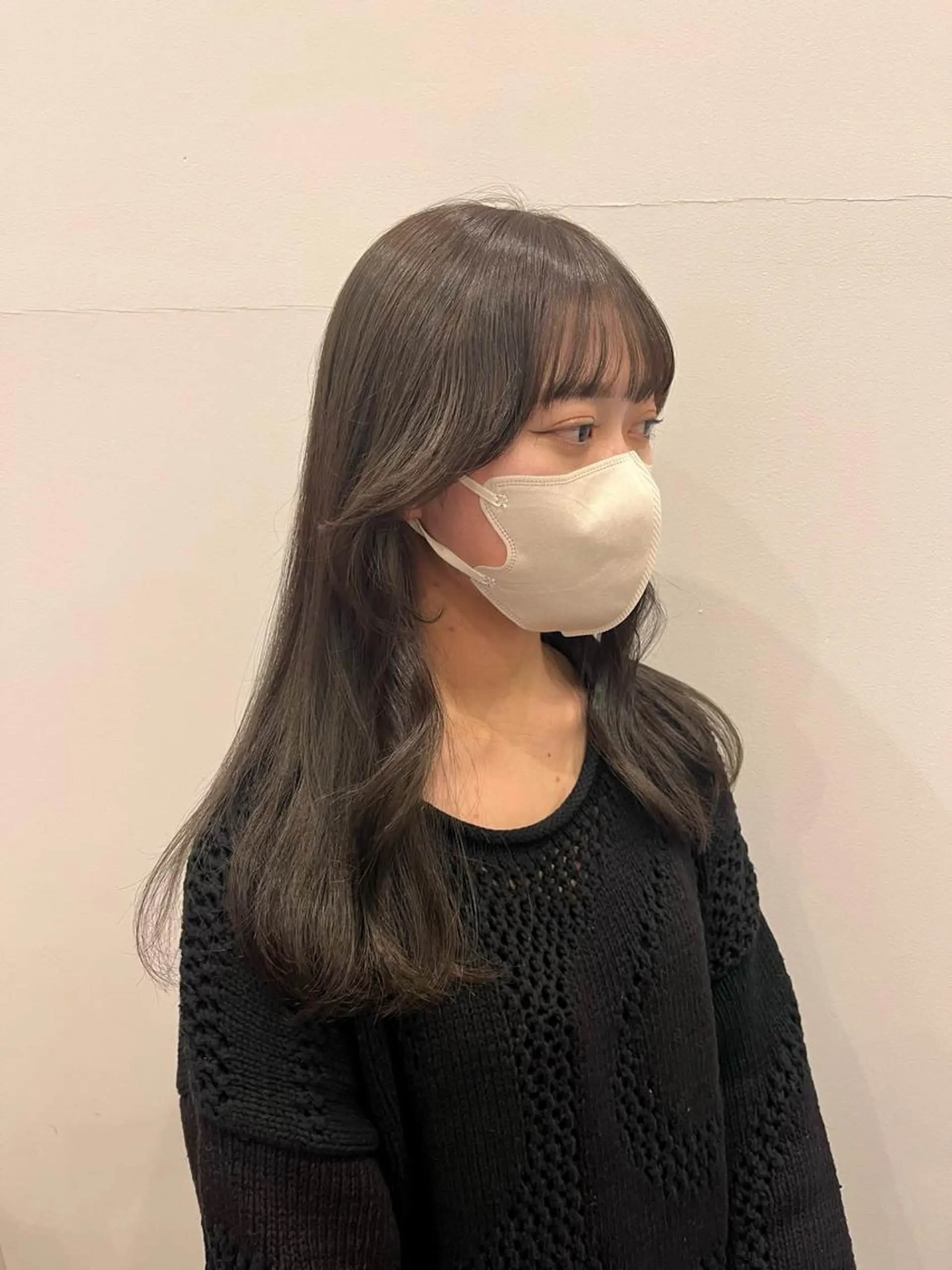 セミロング カラー 透明感カラー オリーブカラー ヘアカラー トリートメント haruka 🩶のヘアスタイル