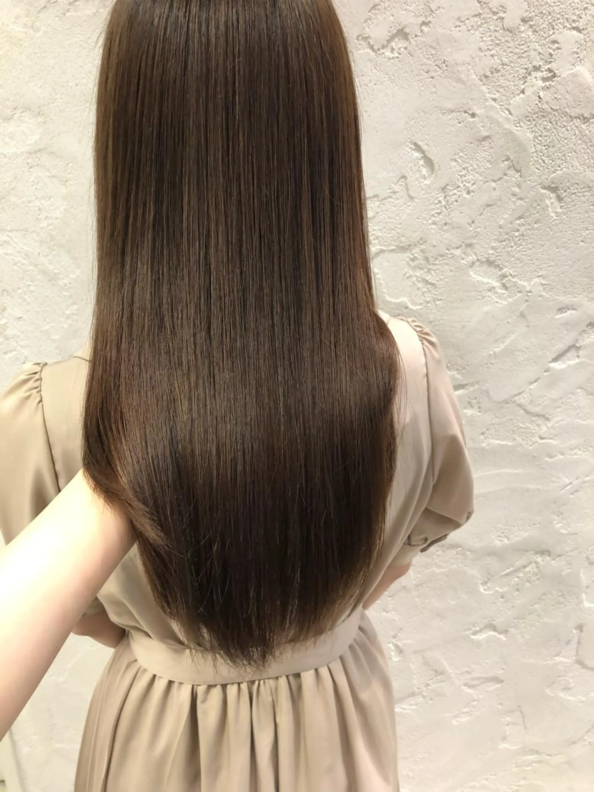 ロング 縮毛矯正 トリートメント ✨透明感ケアカラー✨ 長野ゆきなのヘアスタイル