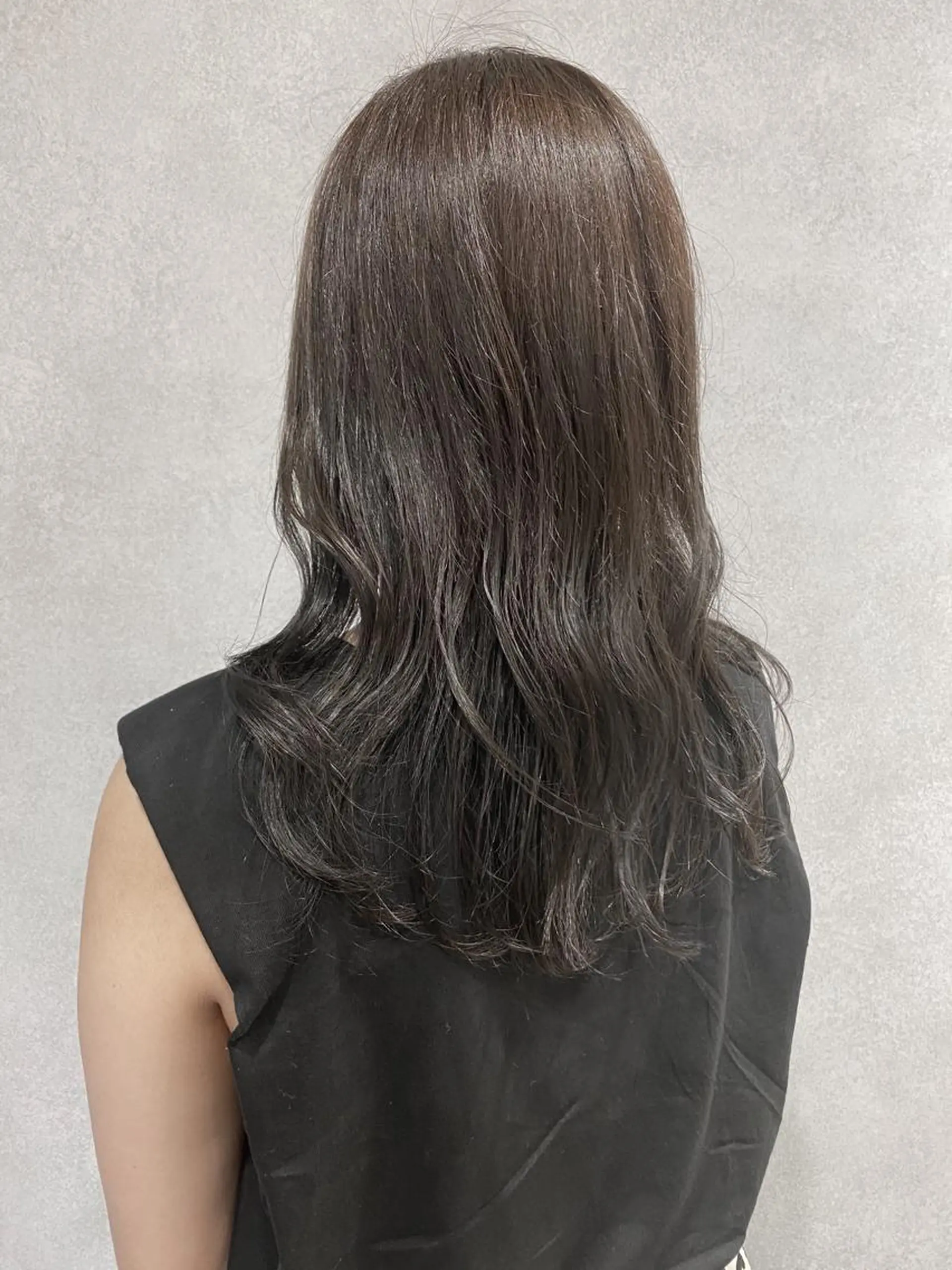 セミロング カラー カット ヘアカラー トリートメント 韓国hair ·͜· watanabeのヘアスタイル