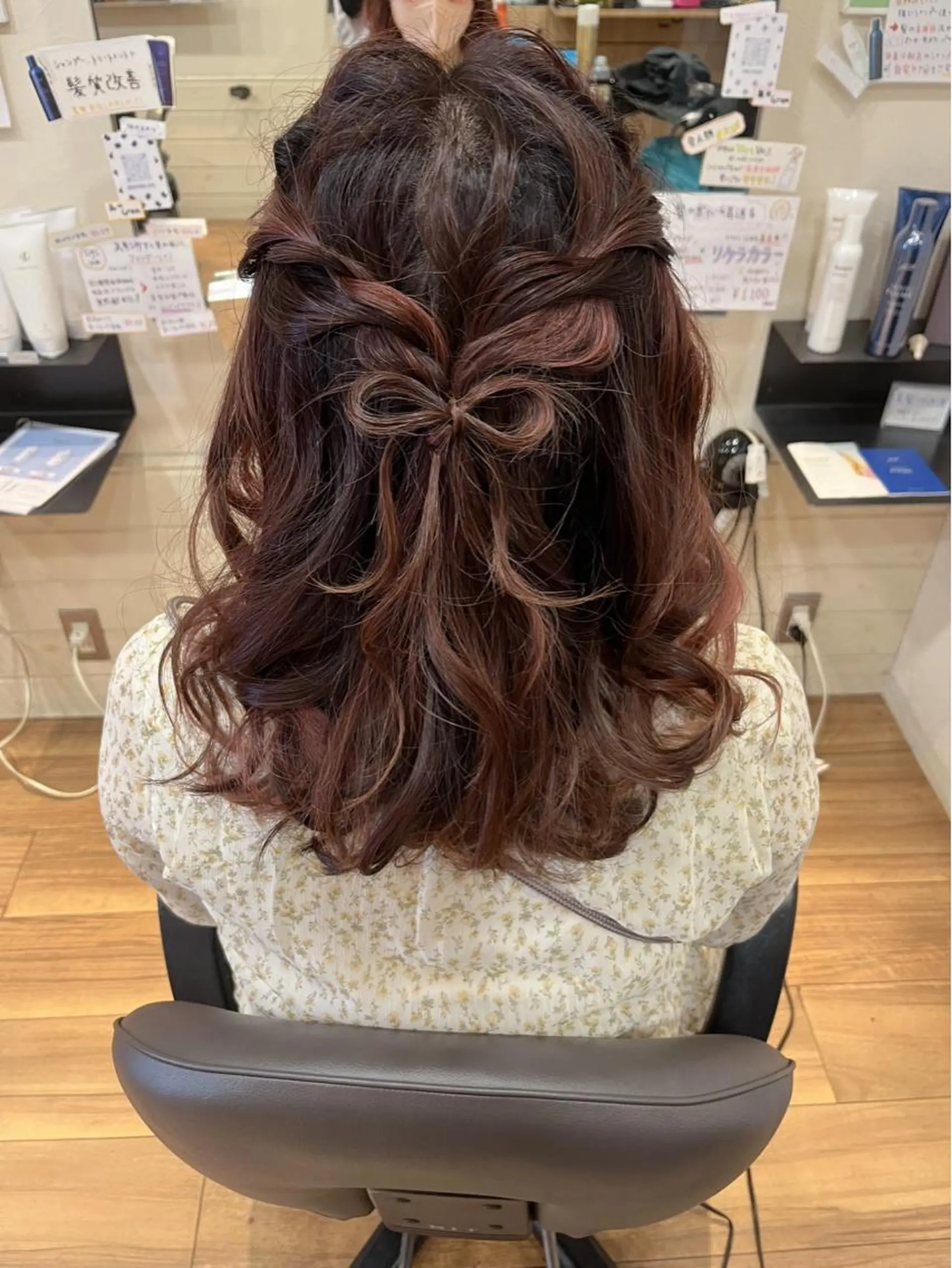 ミディアム ヘアアレンジ ヘアセット okuda yuukiのヘアスタイル