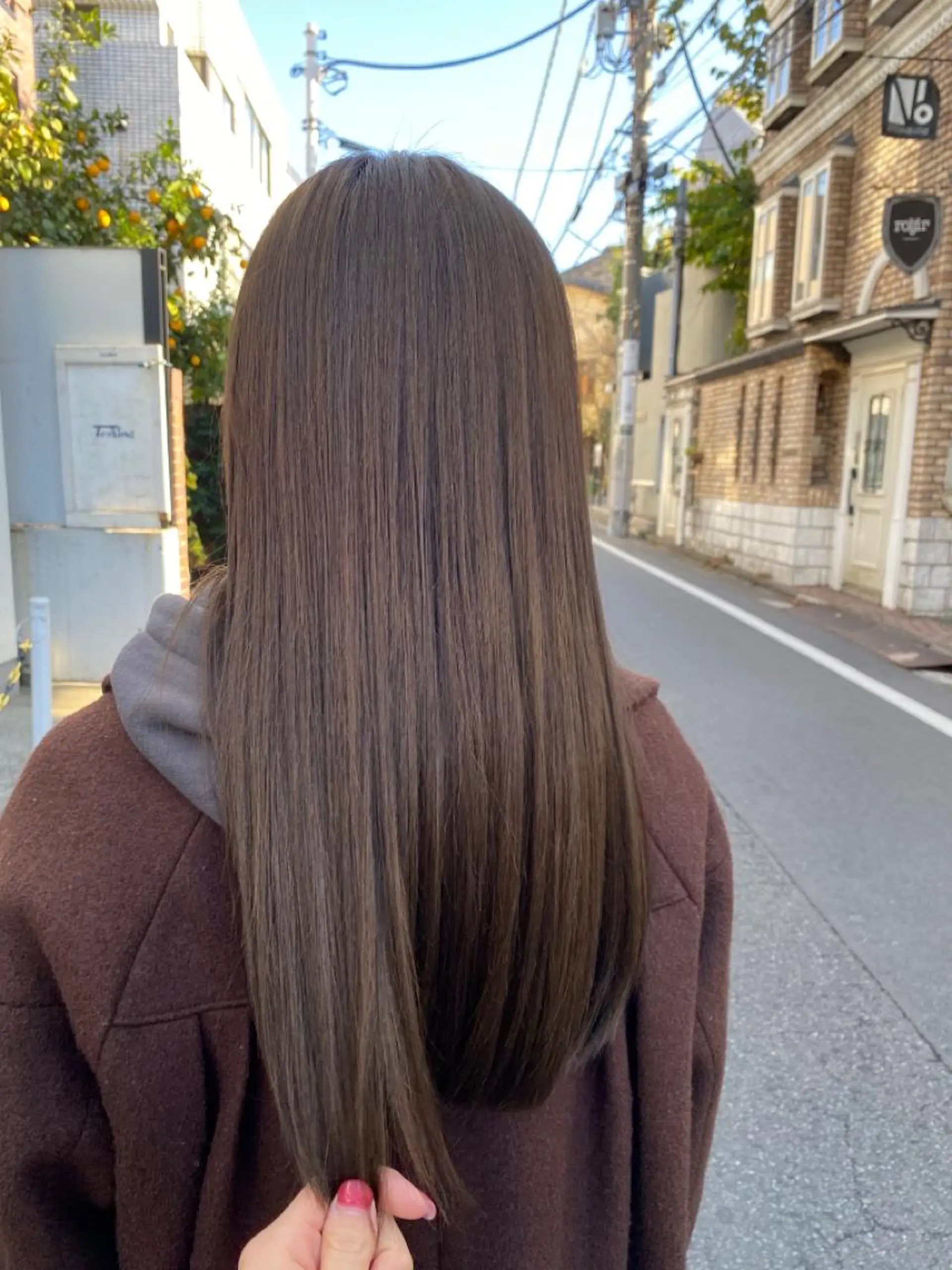 ロング カット ヘアカラー トリートメント ボブ / オージュア 🌸Mikuのヘアスタイル