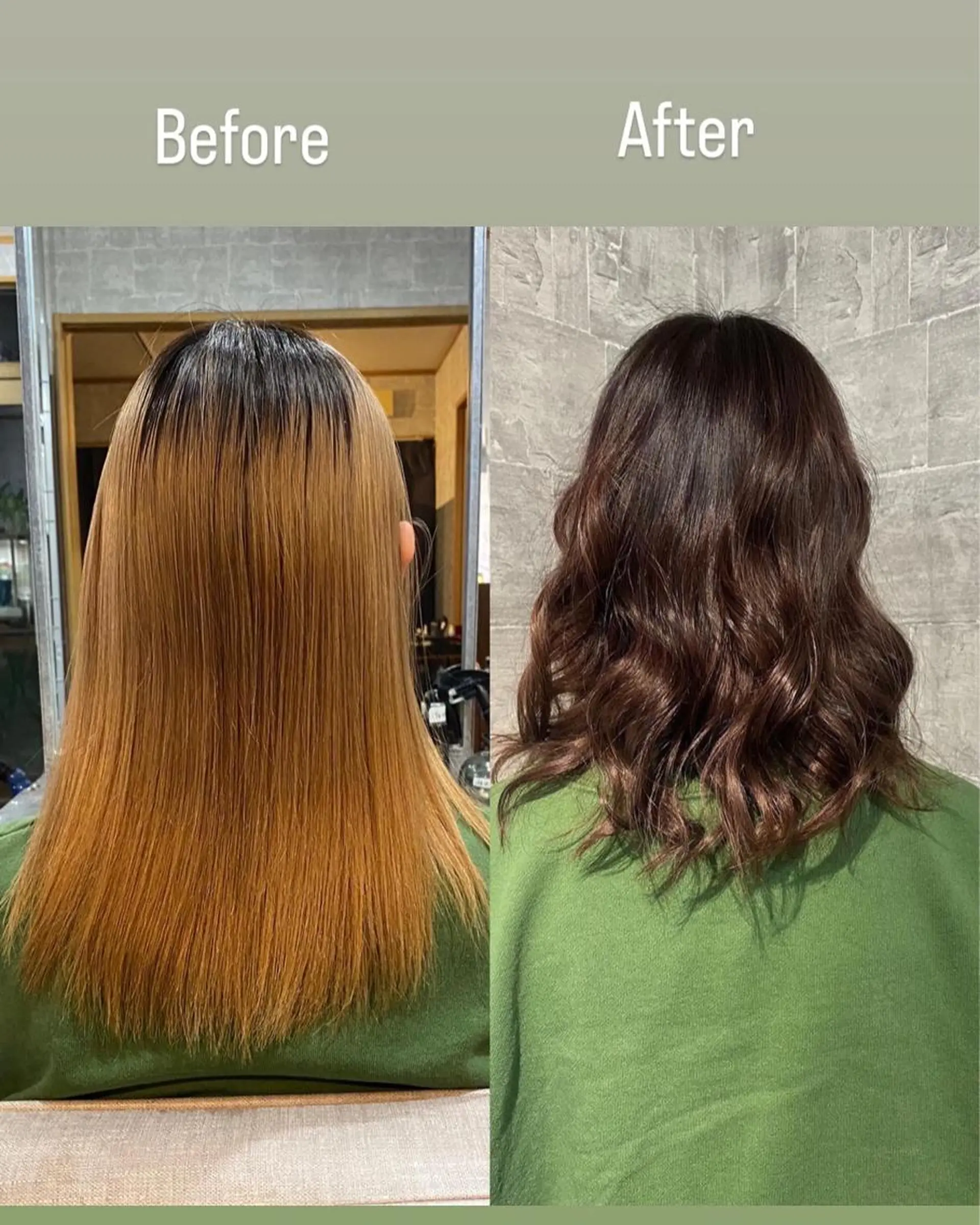 セミロング カラー 神山 陽菜のヘアスタイル