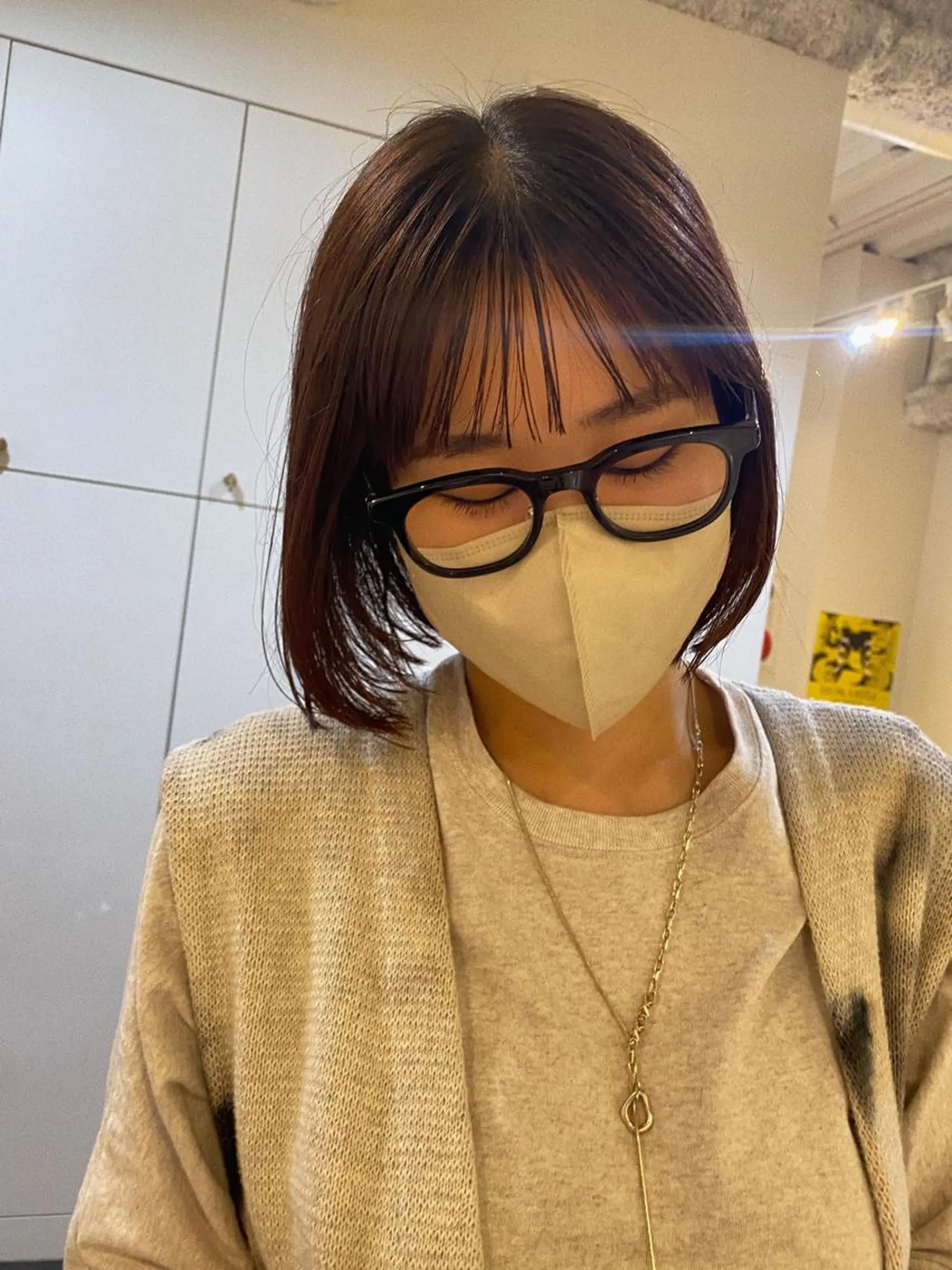 ミディアム カラー 砂原 ひよりのヘアスタイル