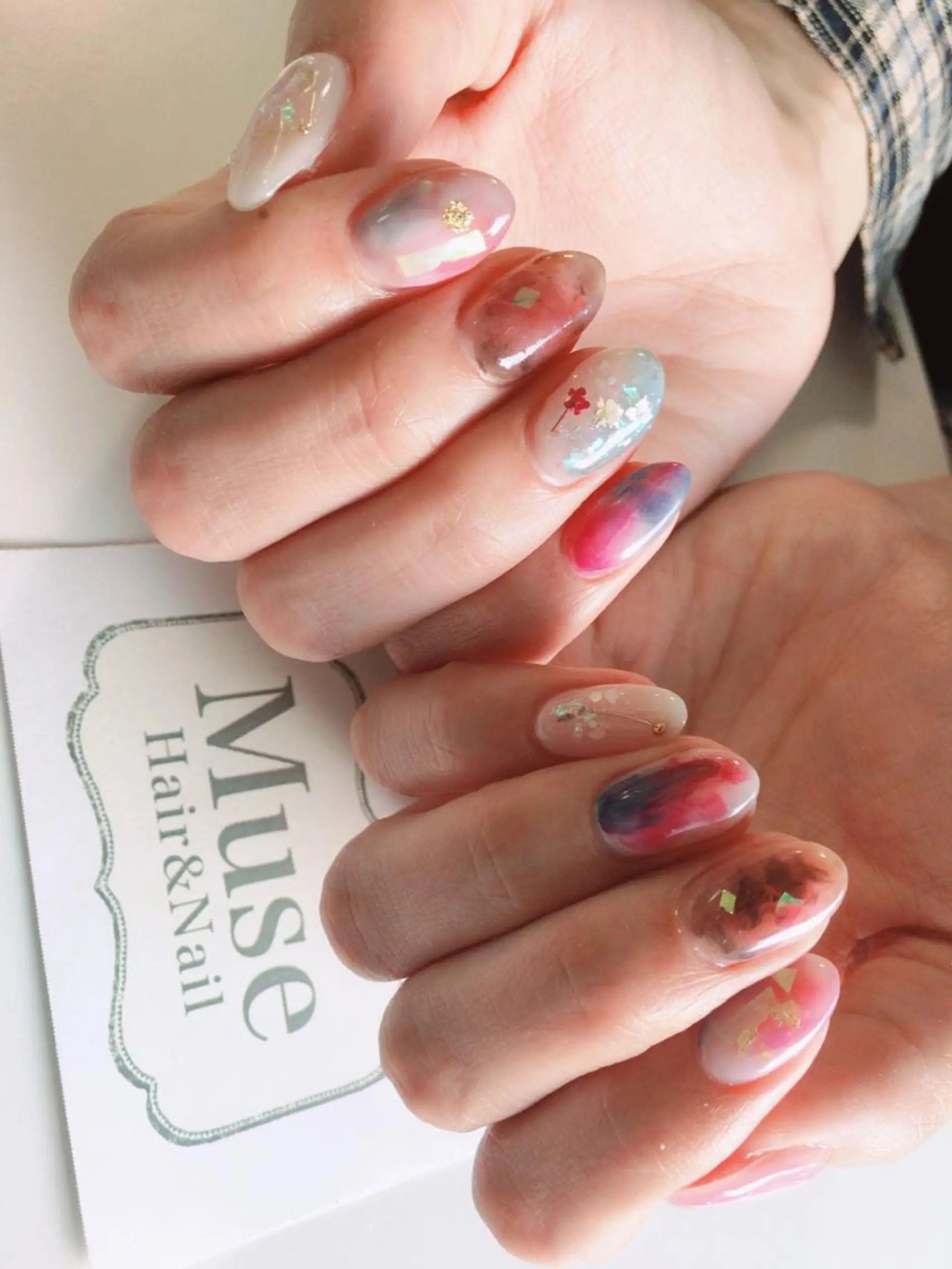 ネイル ニュアンスネイル 隠れ家一戸建て金町 HIROMI 葛飾区のネイルデザイン