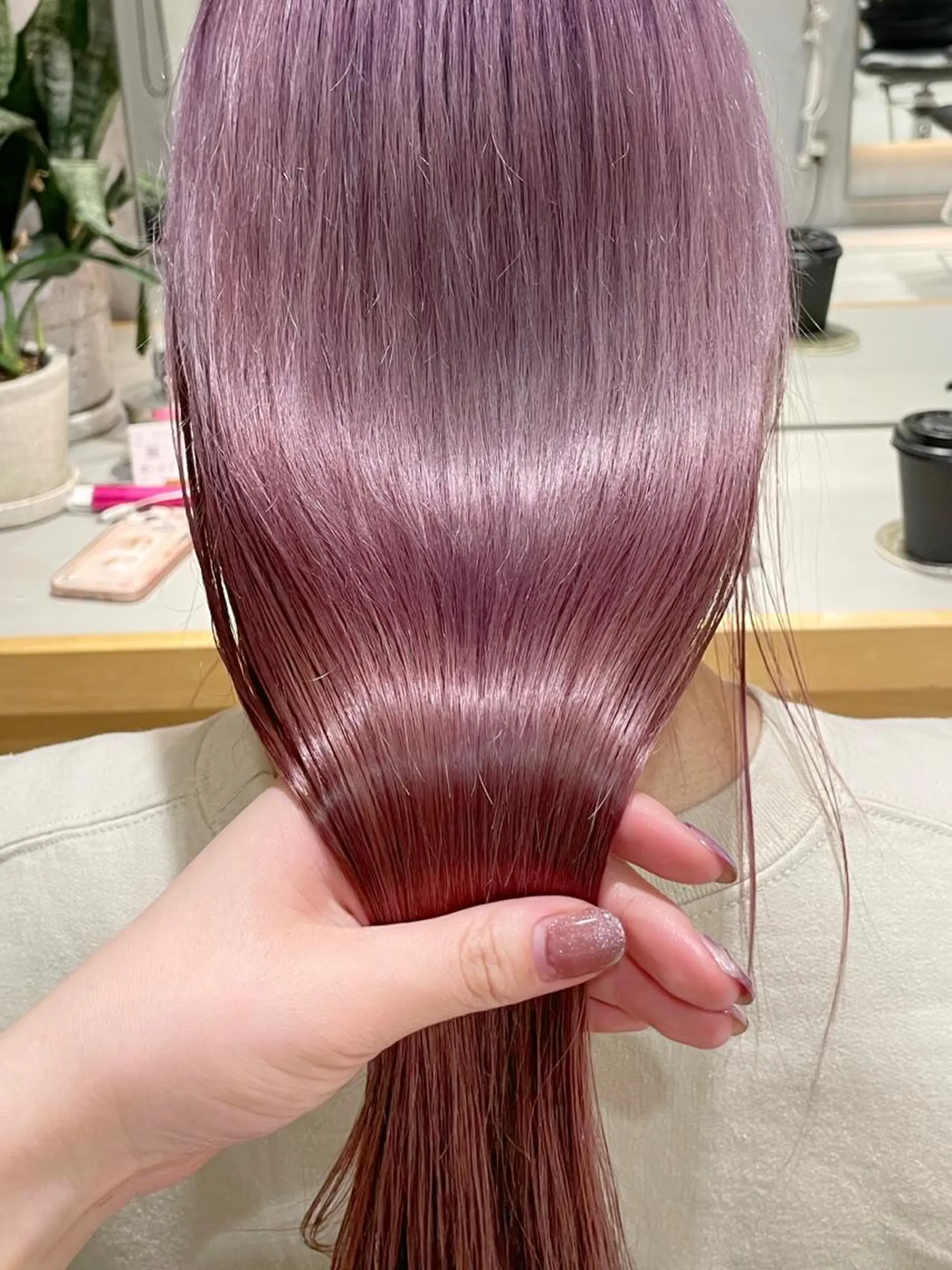 セミロング カラー ヘアアレンジ 艶髪/レイヤーカット 🐣misakiのヘアスタイル