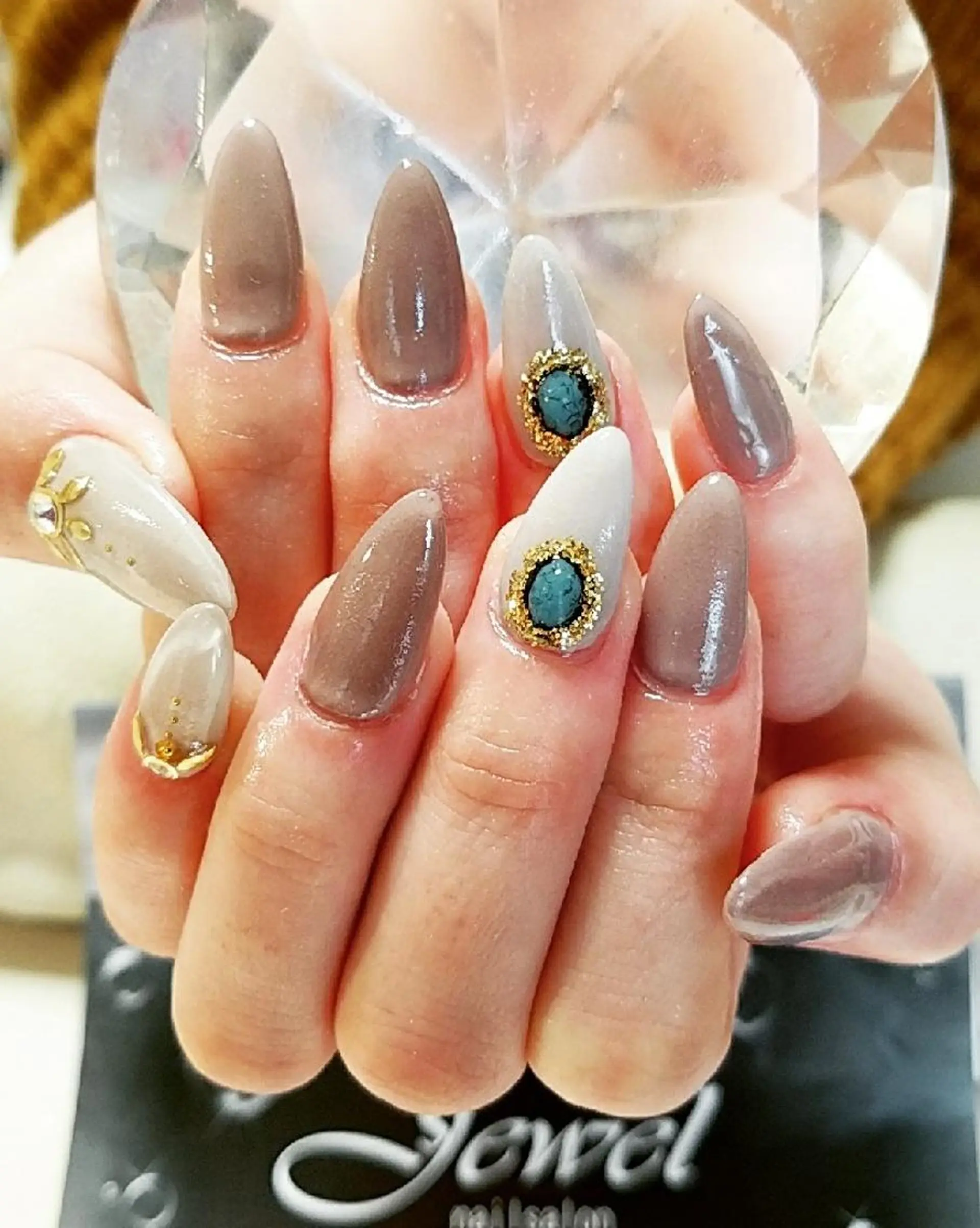 ネイル アートネイル ワンカラーネイル ＪＥＷＥＬ ＮＡＩＬのネイルデザイン