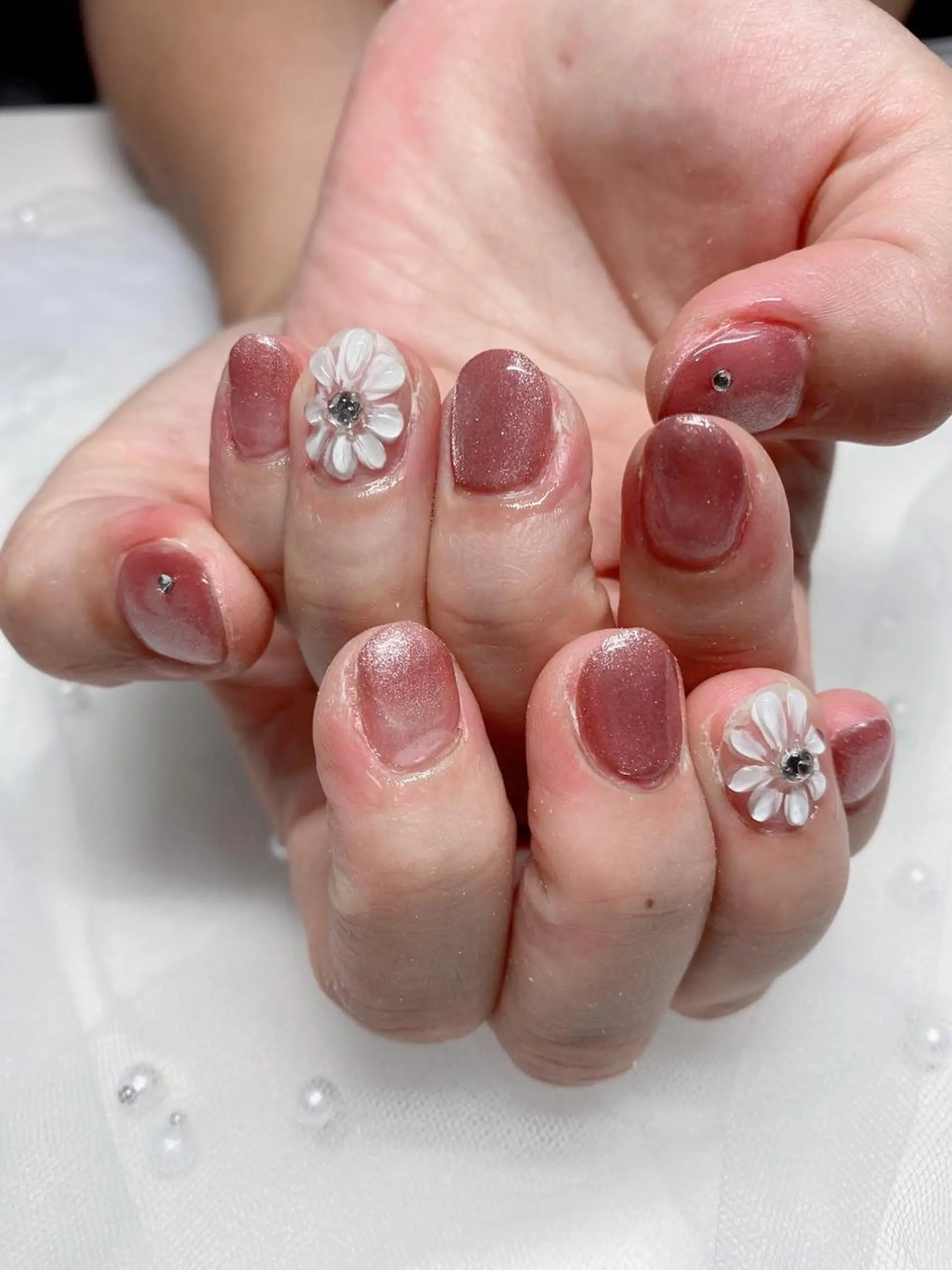 ネイル マグネットネイル ぷっくりネイル Jasmine nailsalon所属・ジャスミン ネイルサロンのネイルデザイン