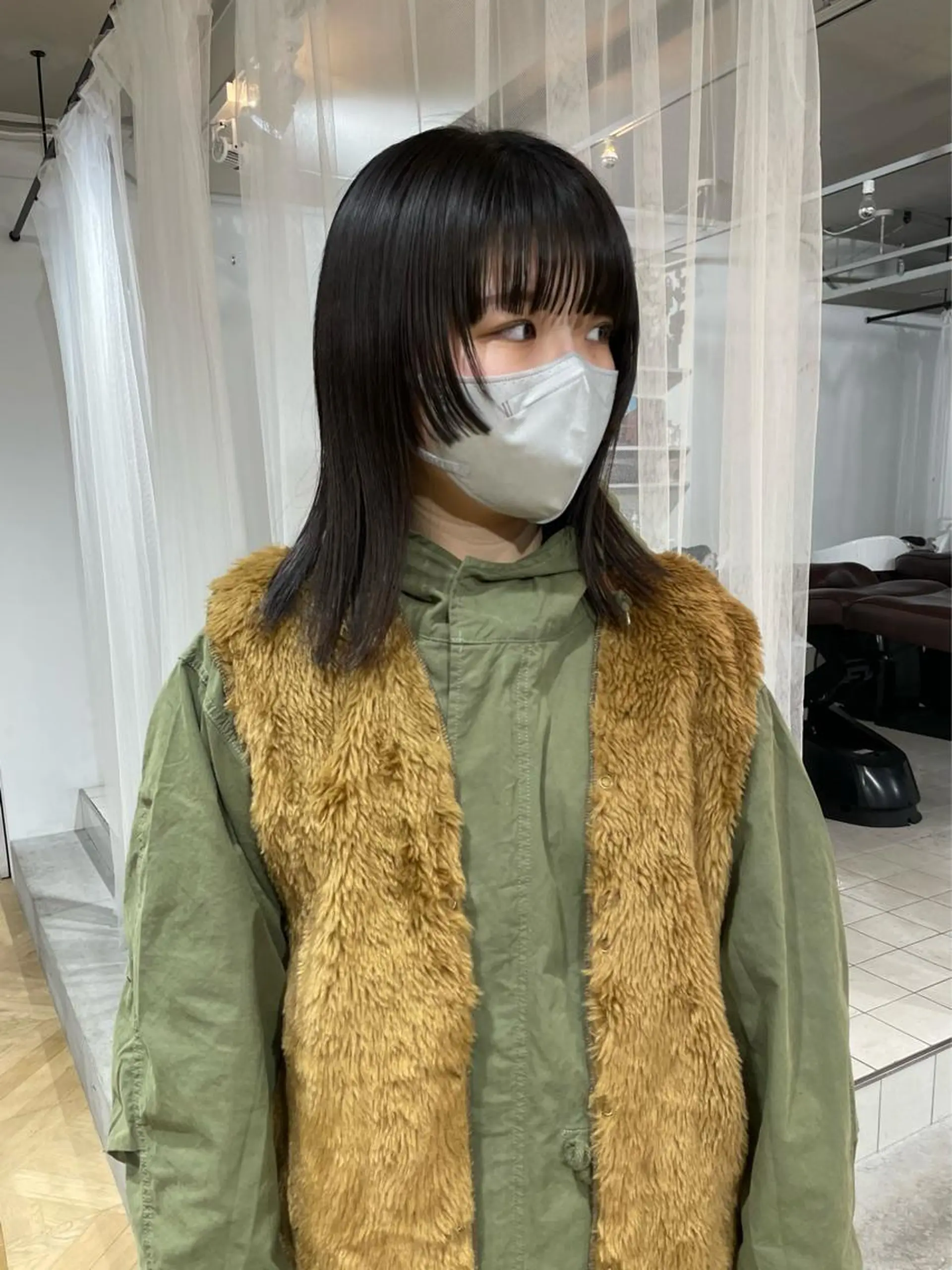 セミロング 伸ばしかけ chiharu ボブ/レイヤーのヘアスタイル