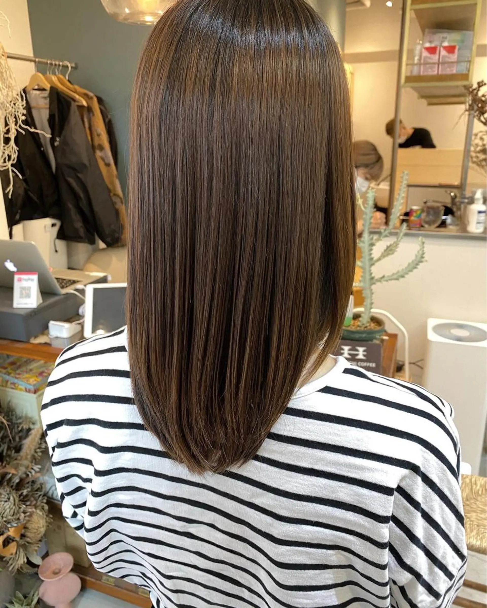 ミディアム カラー パーマ 髪質改善 縮毛矯正 トリートメント OVER→三軒茶屋 /縮毛矯正・髪質改善のヘアスタイル