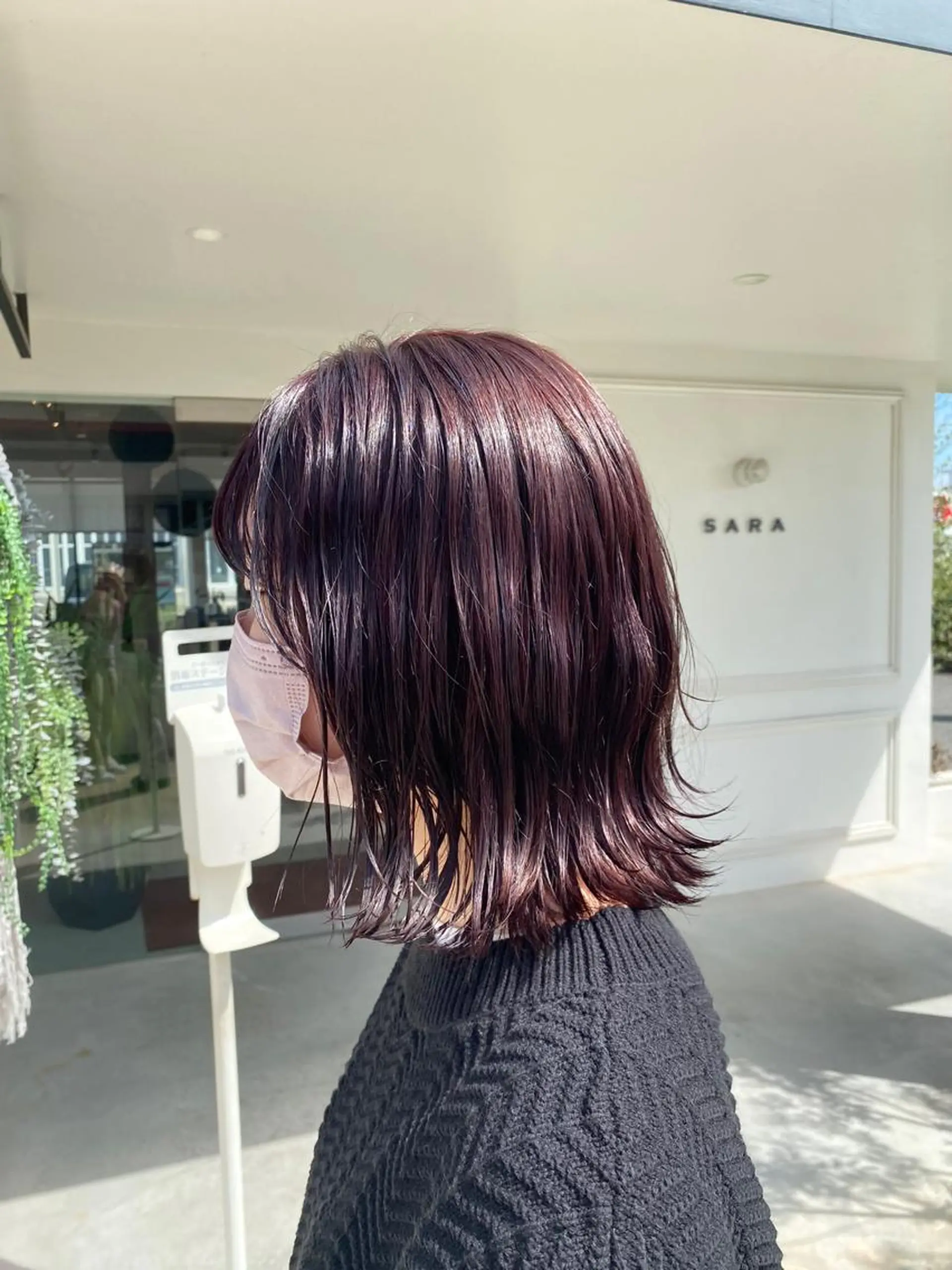 ミディアム ヘアカラー トリートメント 鹿児島 聖来のヘアスタイル