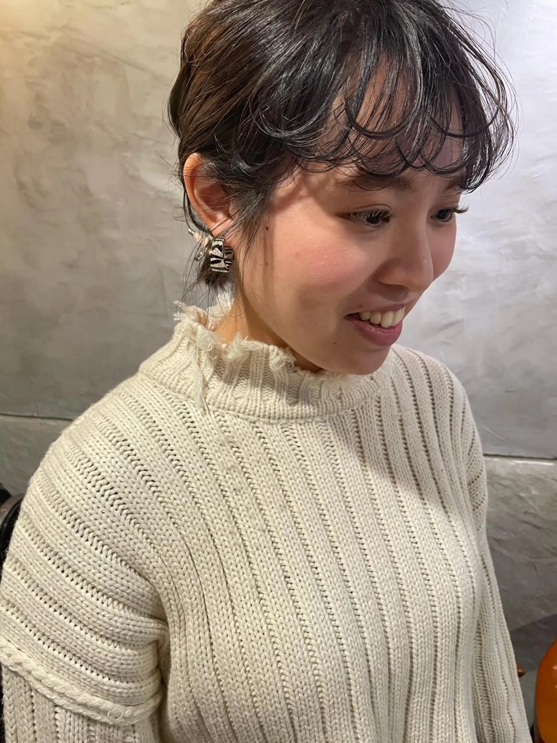 ミディアム カット ヘアカラー トリートメント さの あやねのヘアスタイル