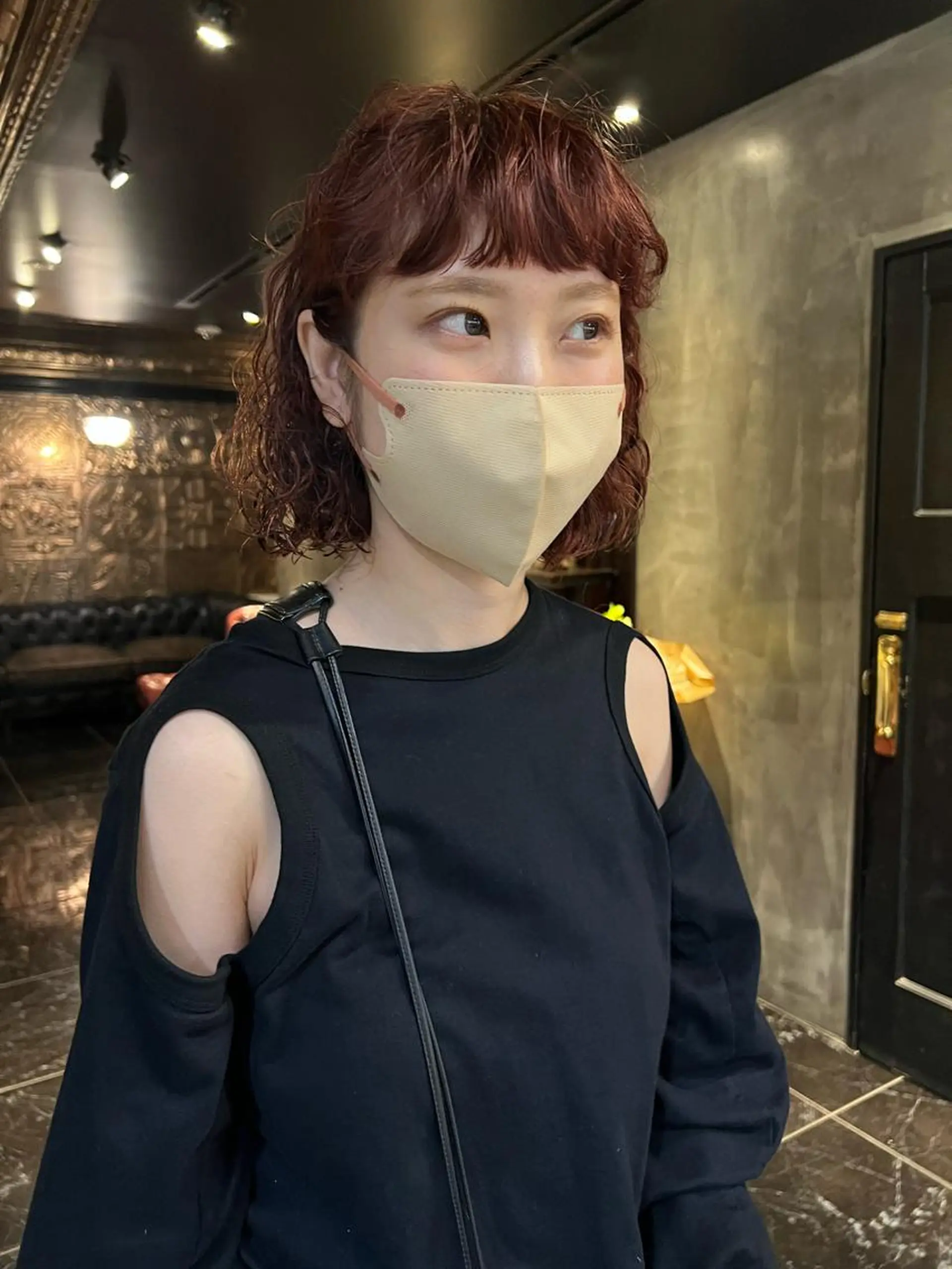 ミディアム カラー カット ヘアカラー パーマ 圧倒的デザイン力 店長🎨RENAのヘアスタイル