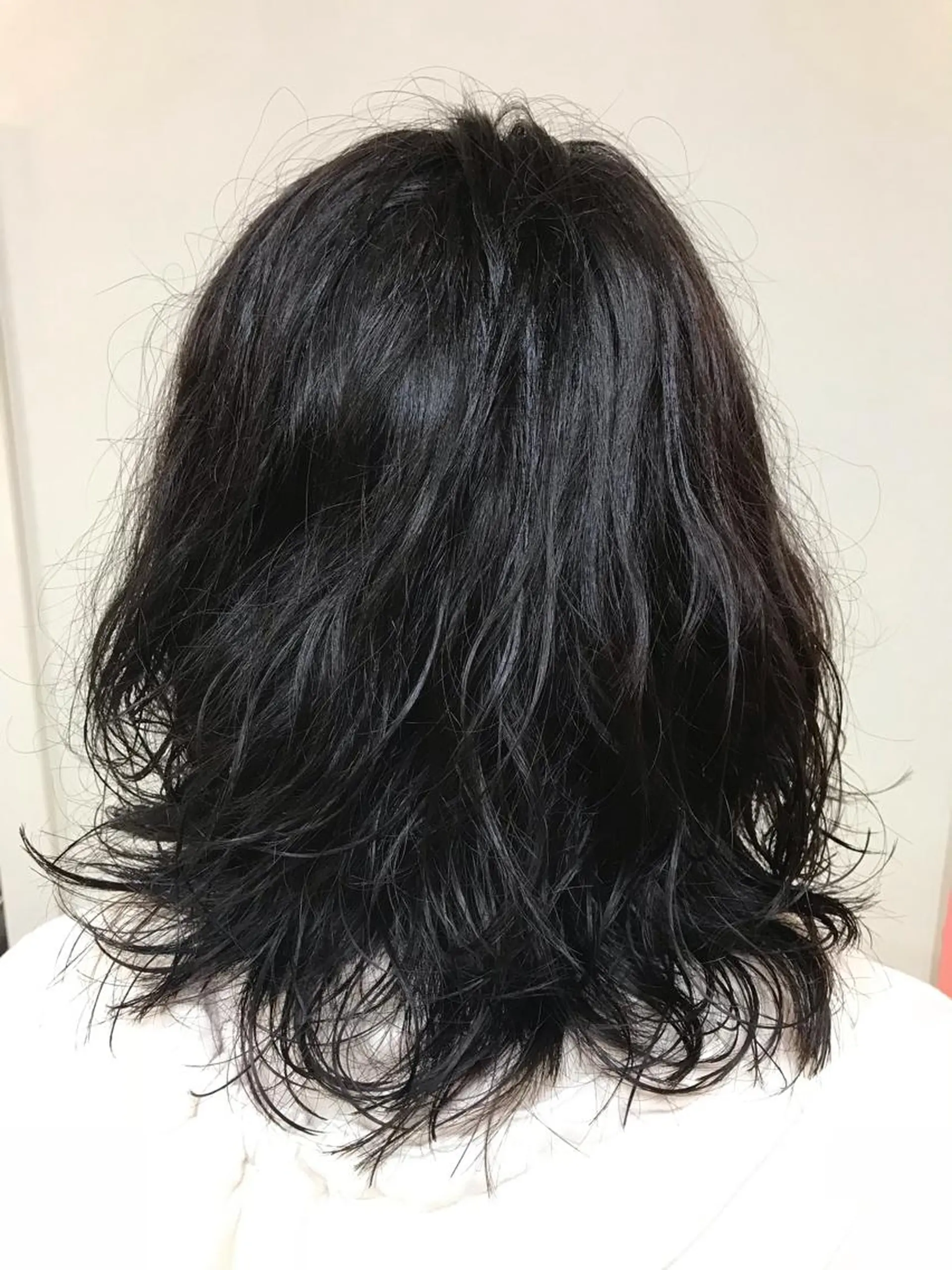 ミディアム カラー パーマ 横田 尚登のヘアスタイル