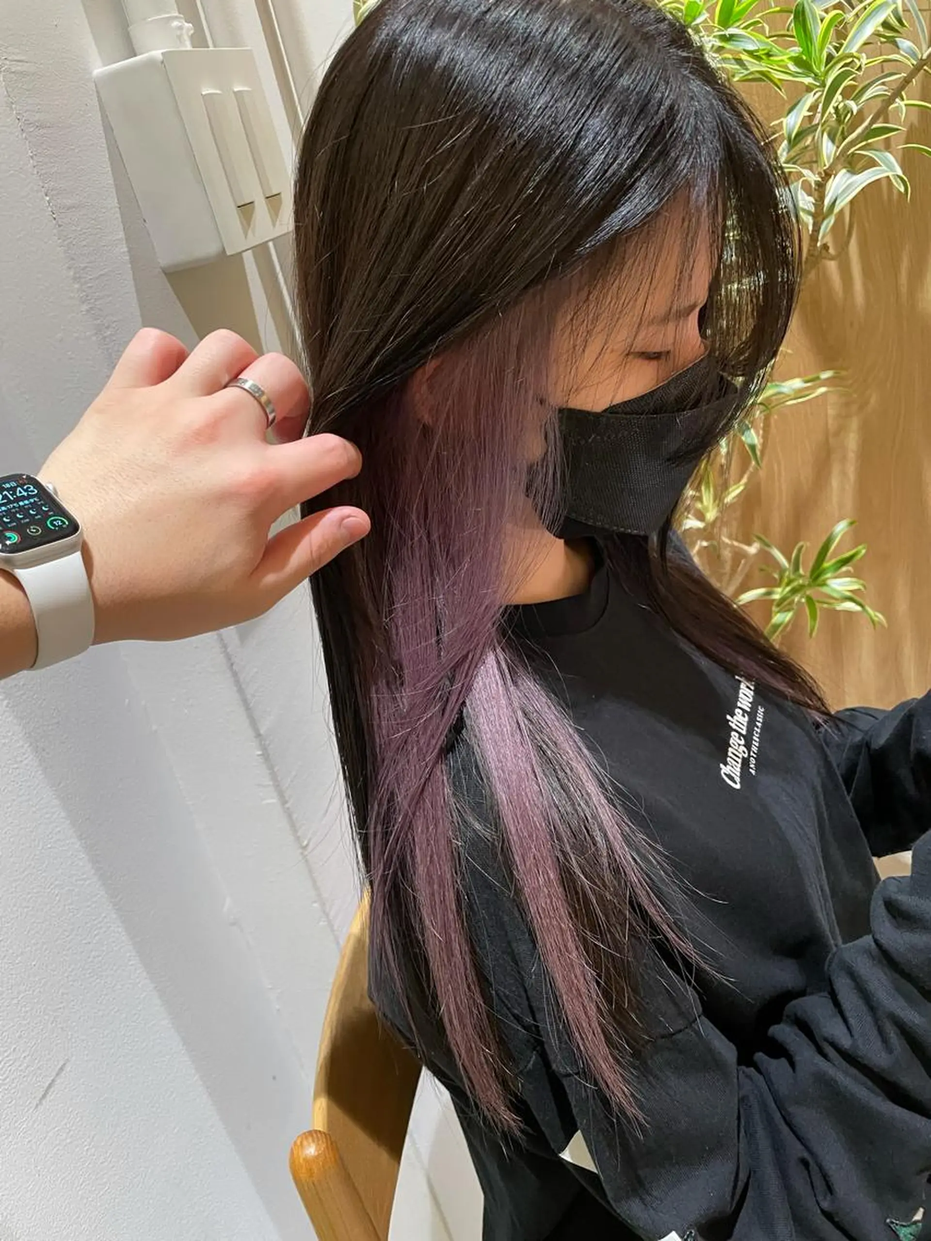 ロング カラー ヘアカラー トリートメント レイヤー/ハッシュ 渋谷/サッタのヘアスタイル