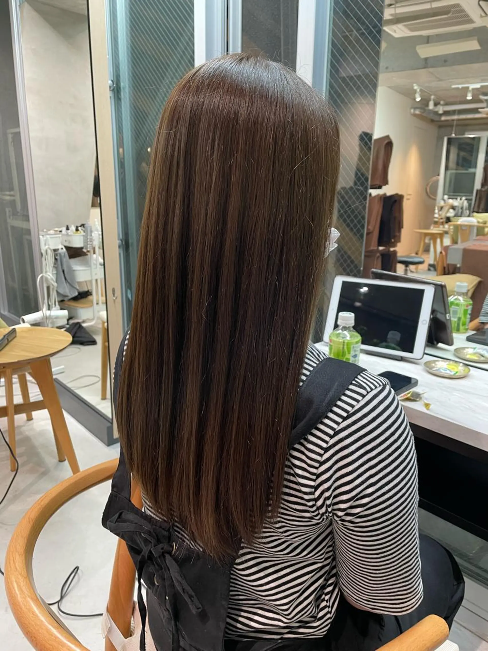 セミロング カラー ブリーチ グレージュ ブリーチなしカラー 浦和指名率No.1 ショート特化美容師のヘアスタイル