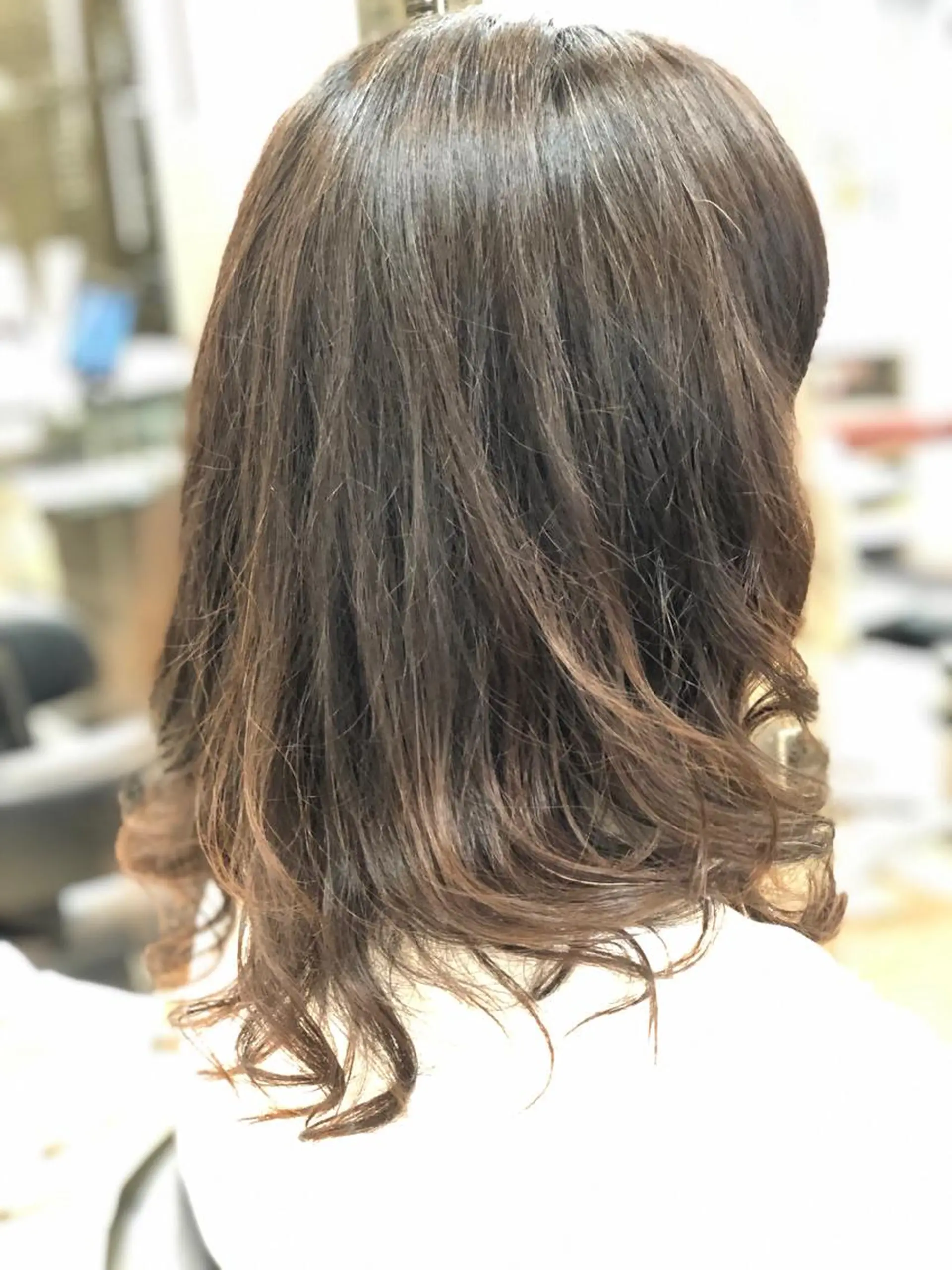セミロング パーマ 斎藤 みくのヘアスタイル