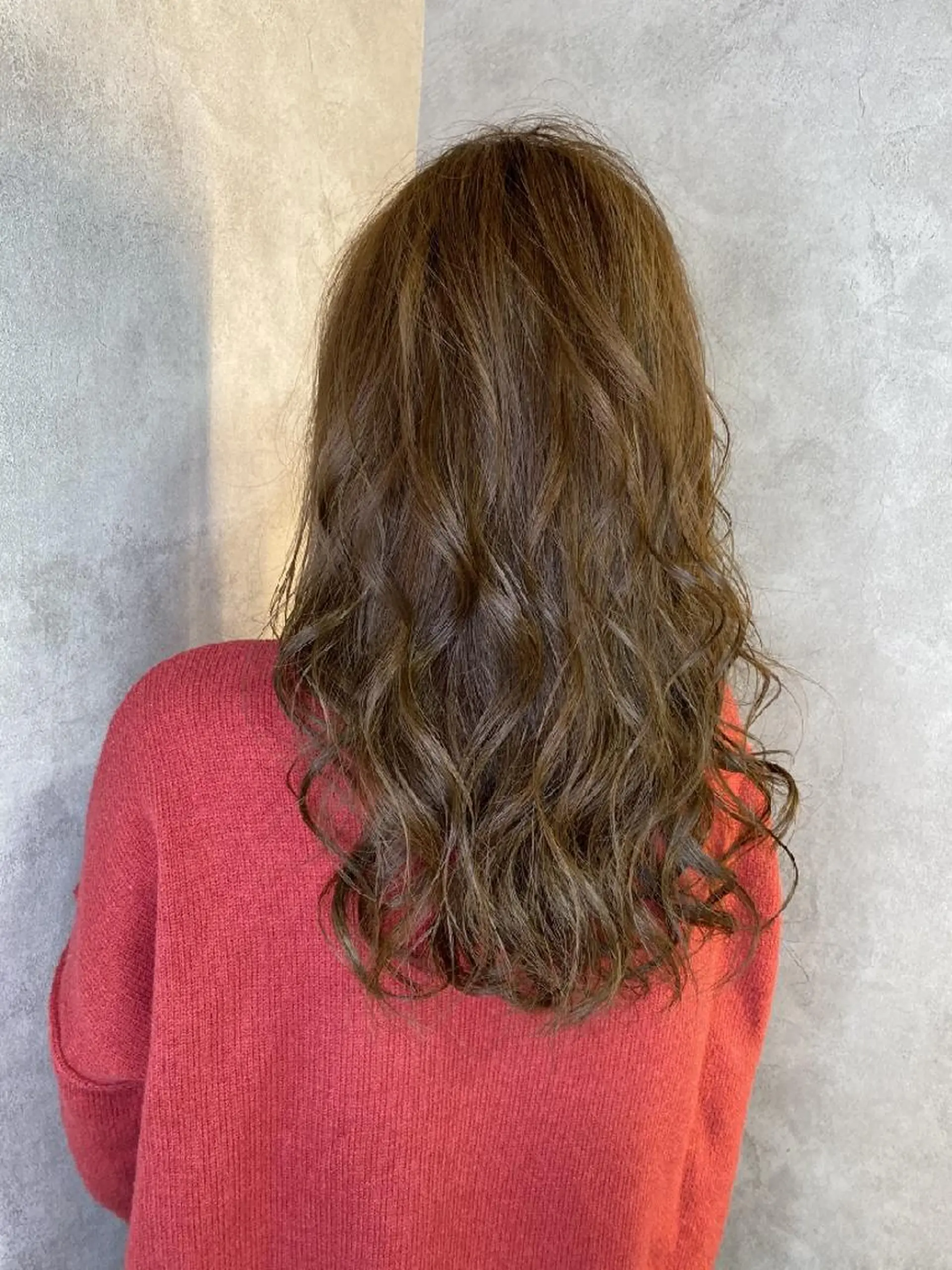 セミロング カラー バレイヤージュ ダブルカラー ハイライトカラー 外国人風カラー ハイライト ヘアカラー トリートメント RIENS♡xrea 山本優舞のヘアスタイル