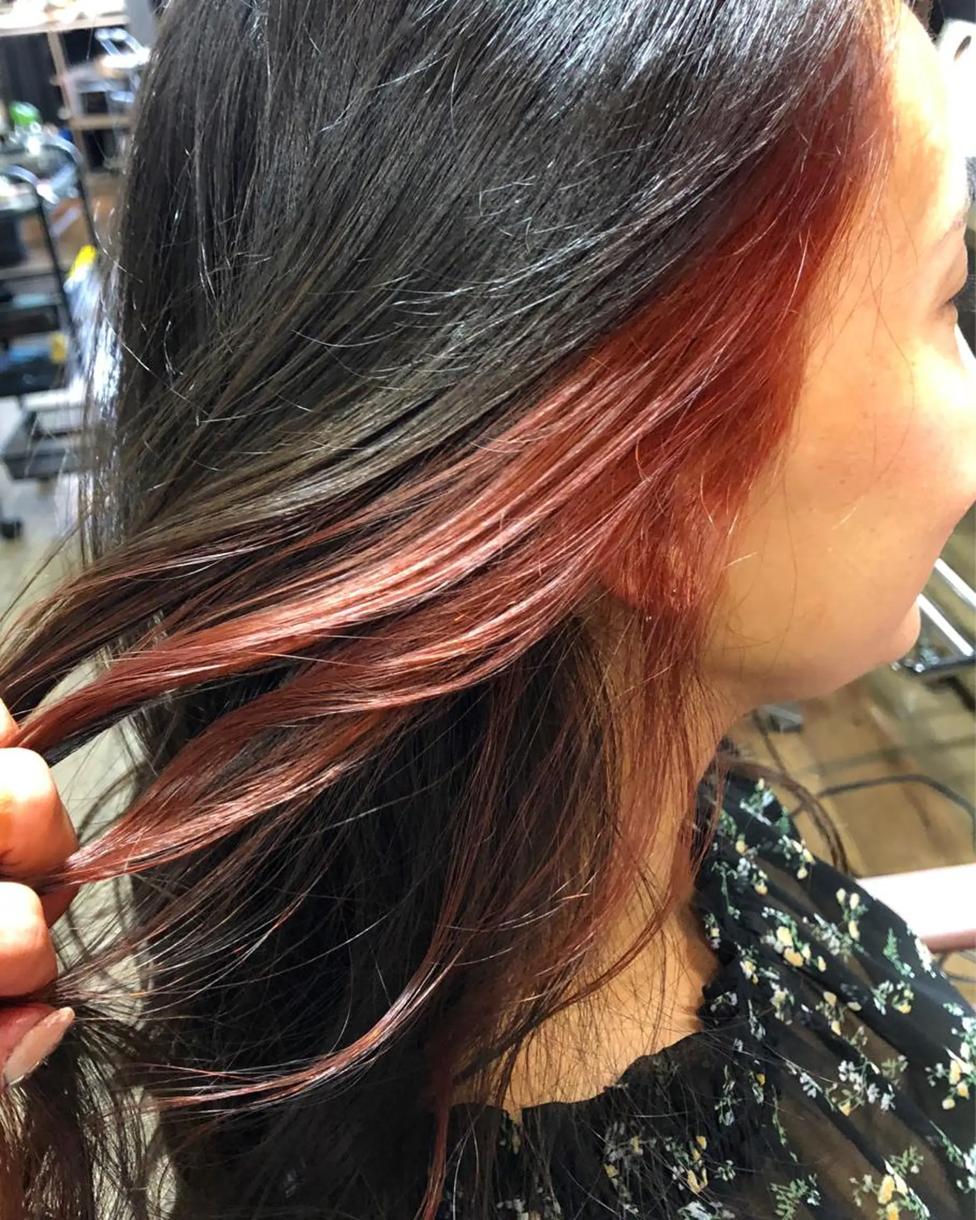 ロング カラー カット ヘアカラー トリートメント pep natsumiのヘアスタイル