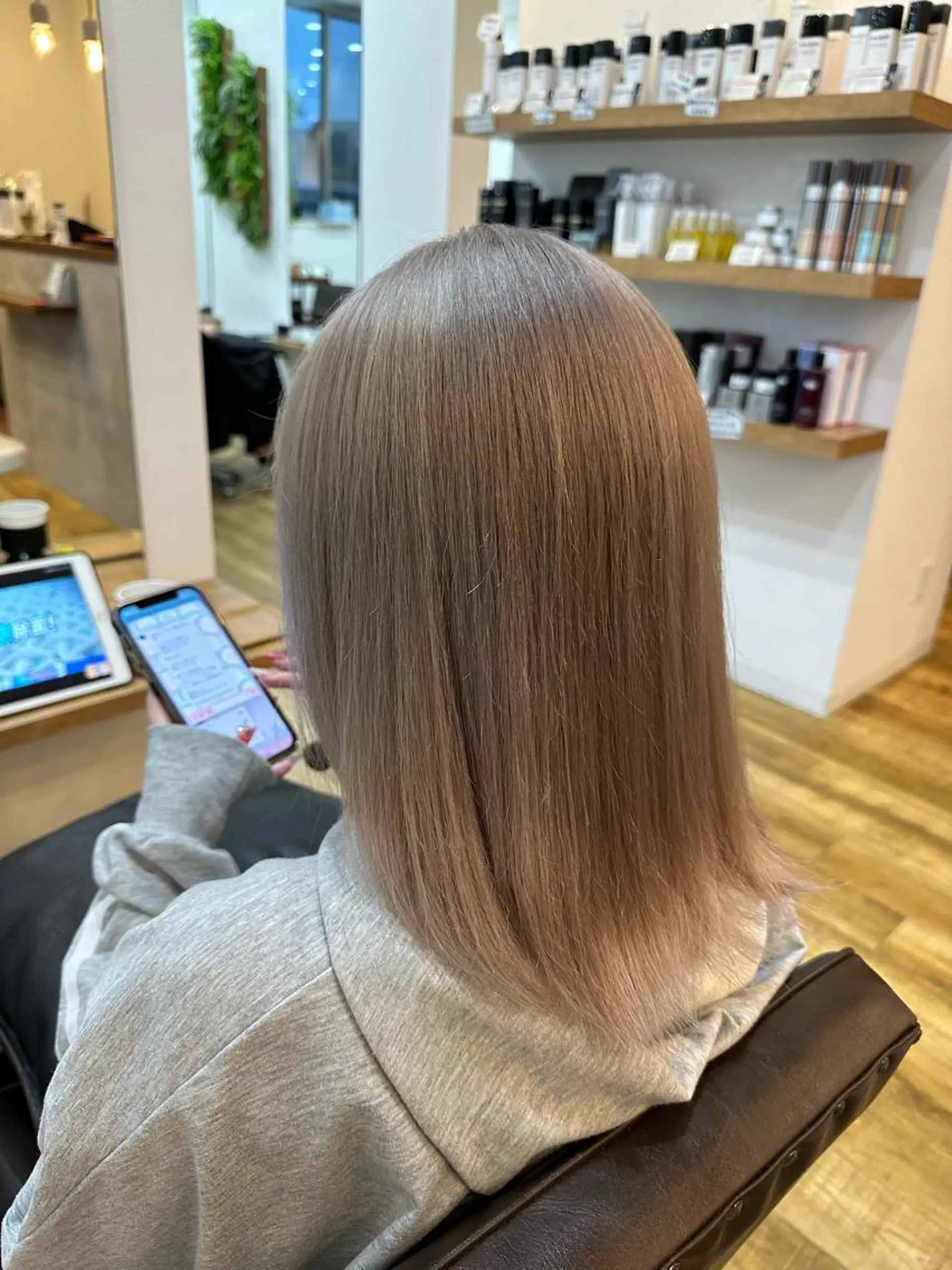 ミディアム カラー 髪質改善・縮毛矯正 💎ASUKAのヘアスタイル