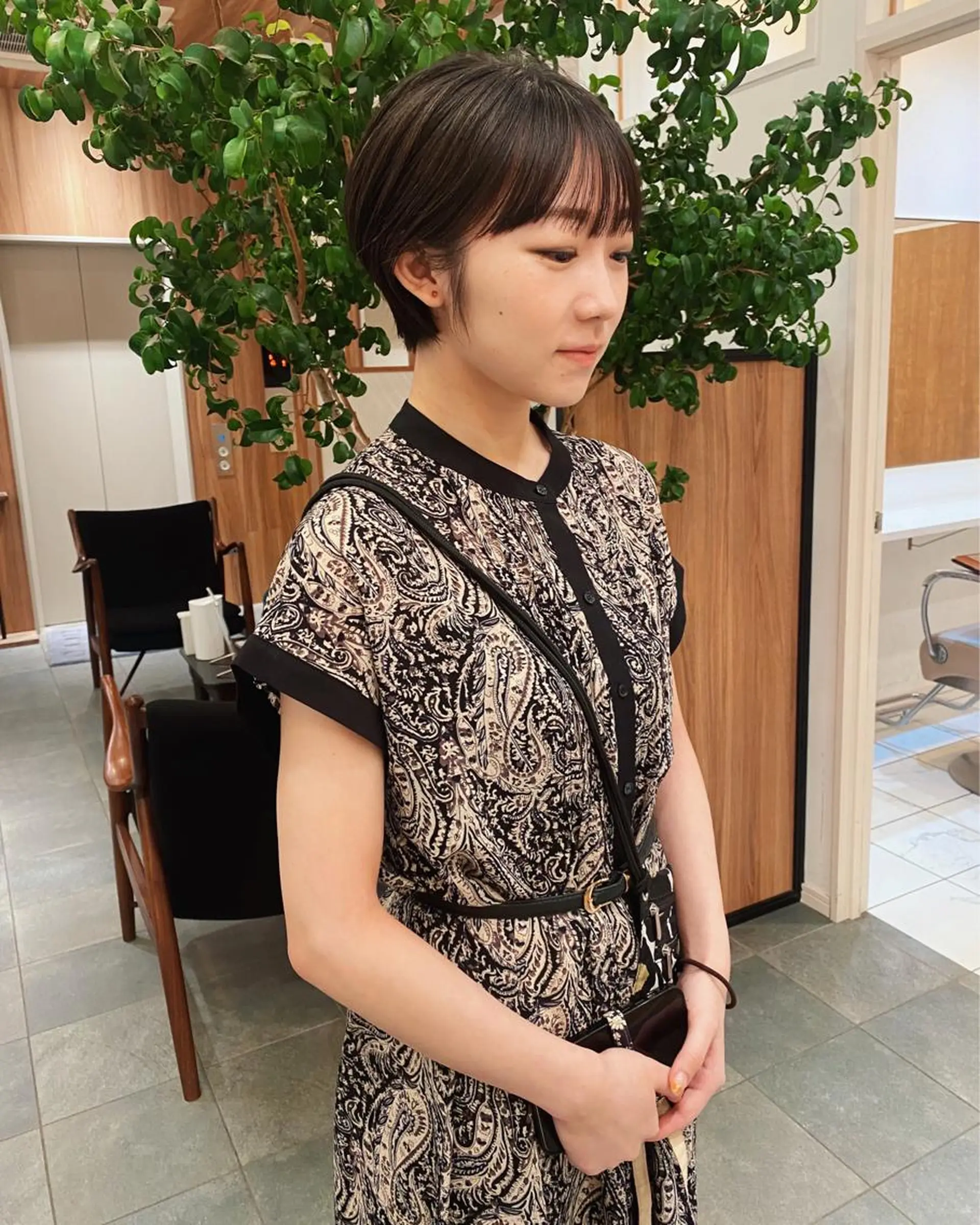 ショート カラー パーマ 丸みショート ショートヘア 🍃服部 雅哉🍃銀座◎のヘアスタイル