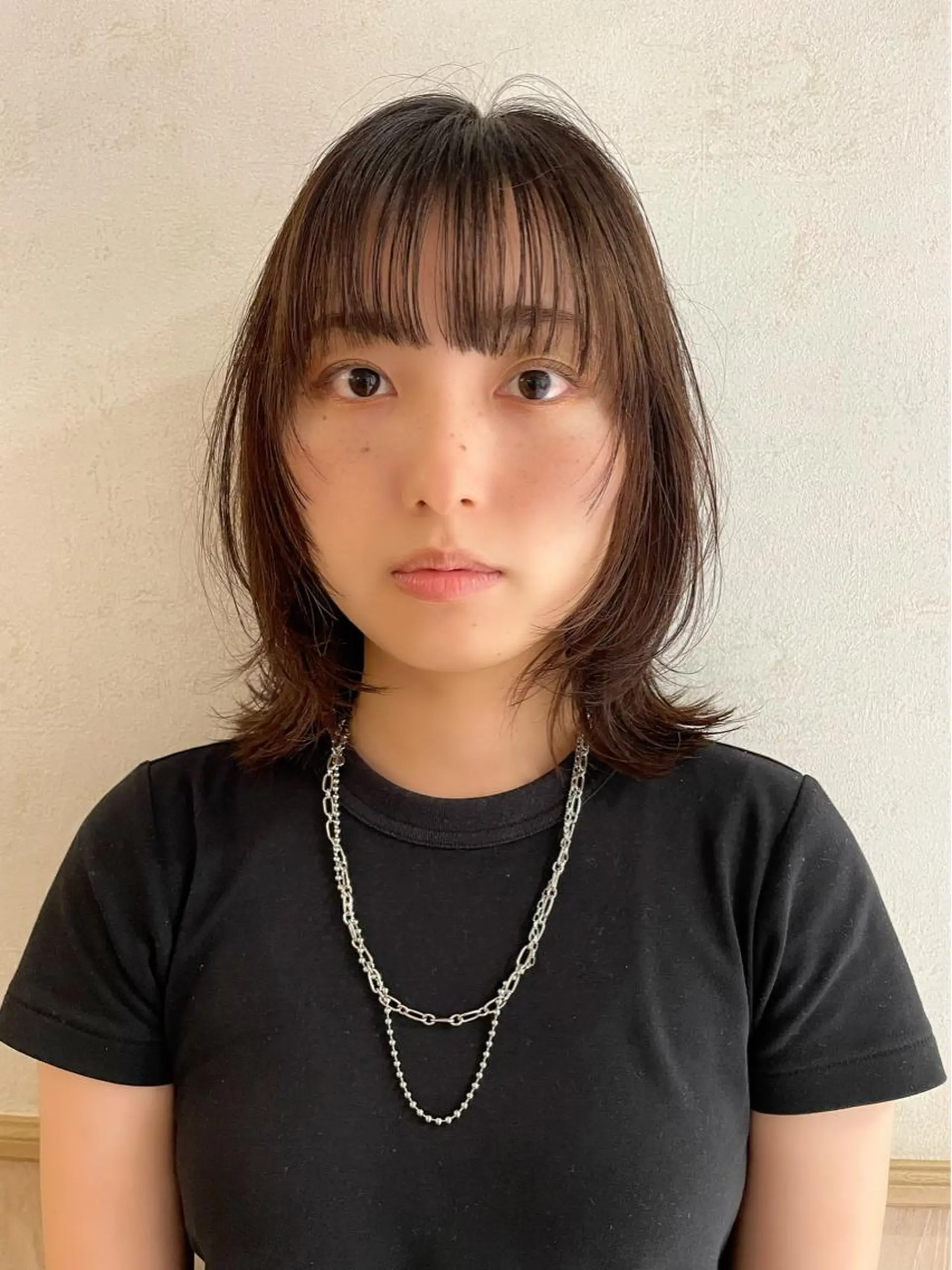 ミディアム 顔周りカット レイヤーカット ウルフカット カット haru/レイヤー/ ウルフのヘアスタイル