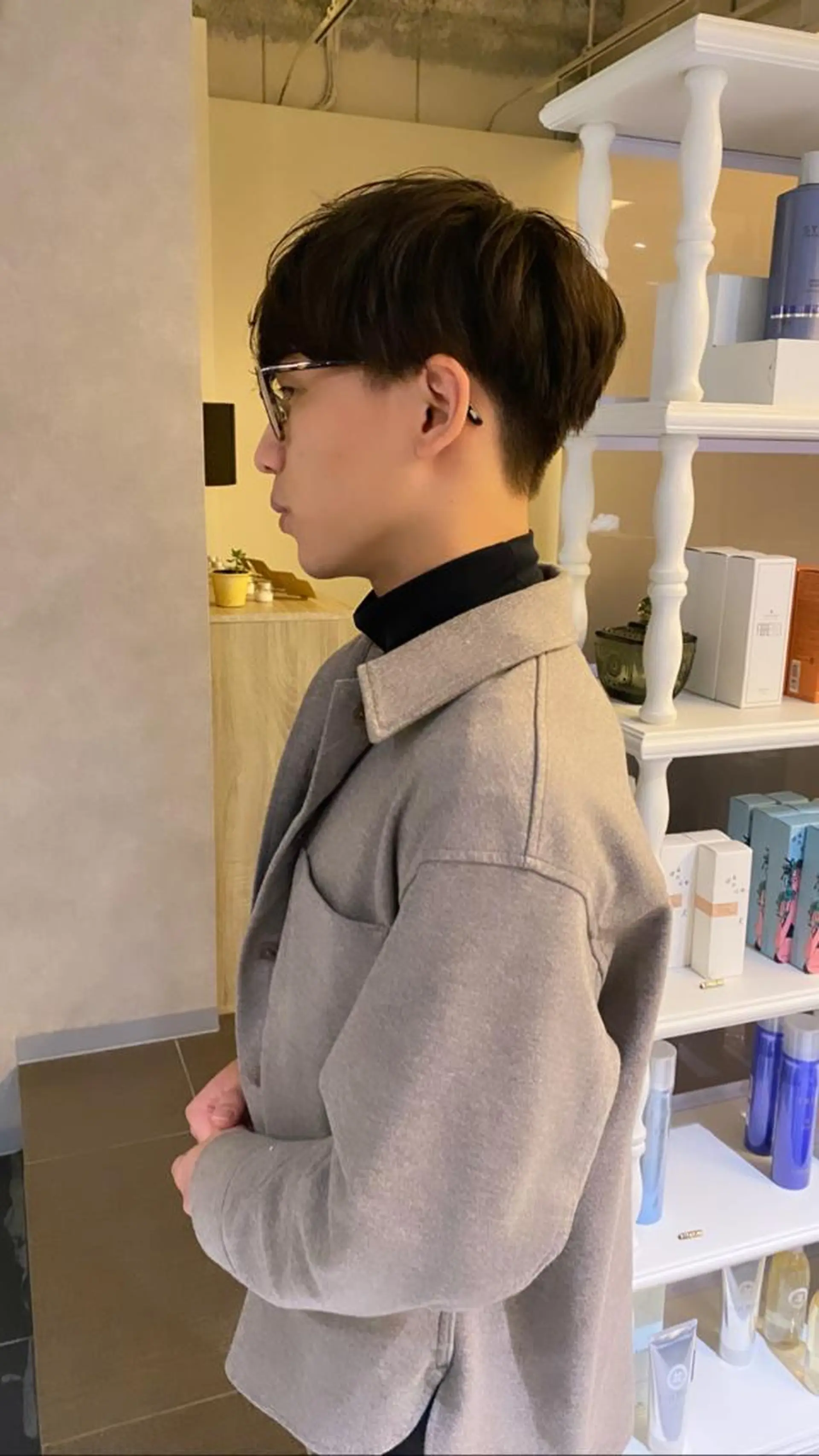 メンズ カット 福島 立也のヘアスタイル