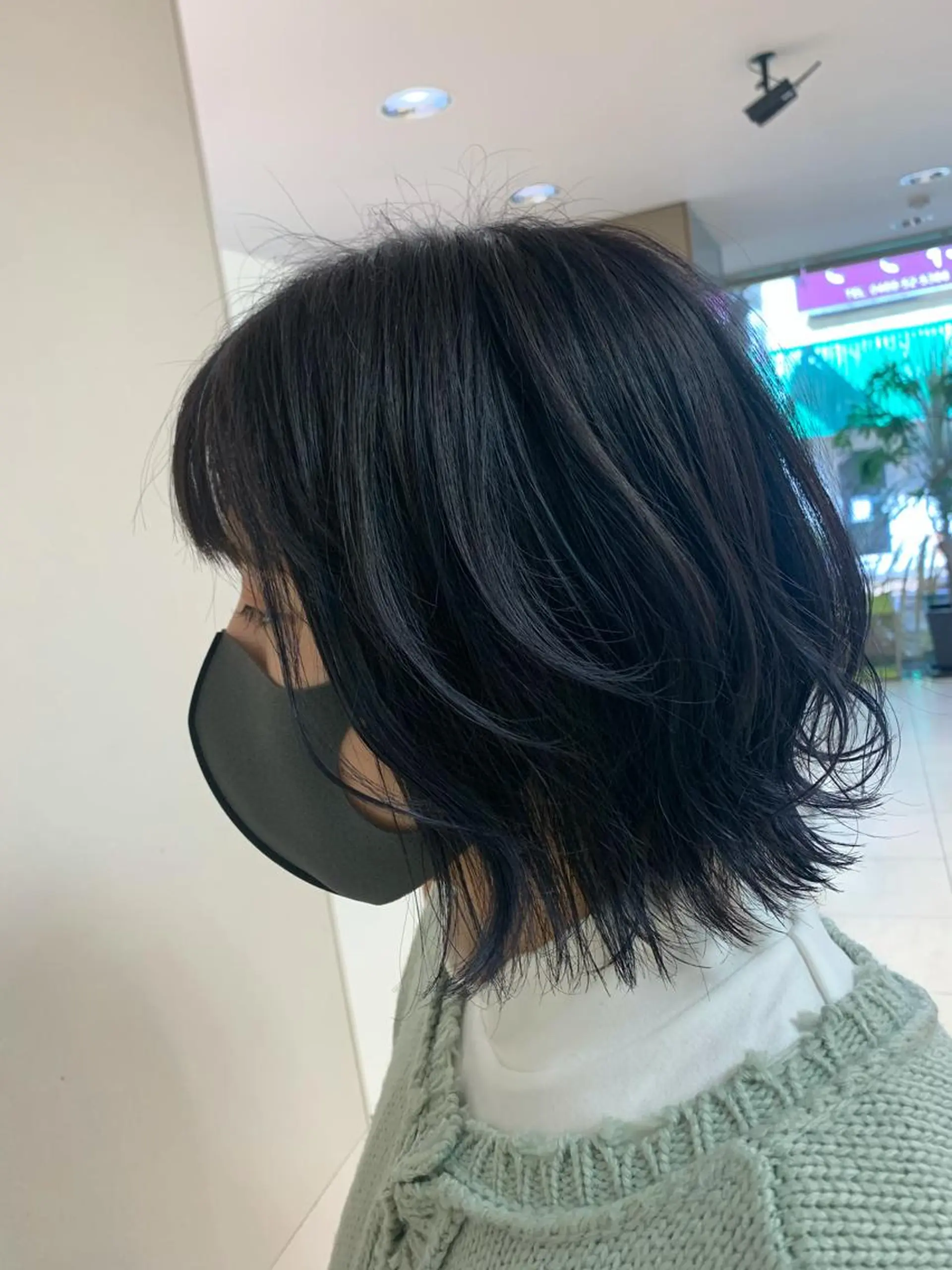 ミディアム カラー ヘアアレンジ ヘアカラー トリートメント 【Sweep】おじま のぞみのヘアスタイル