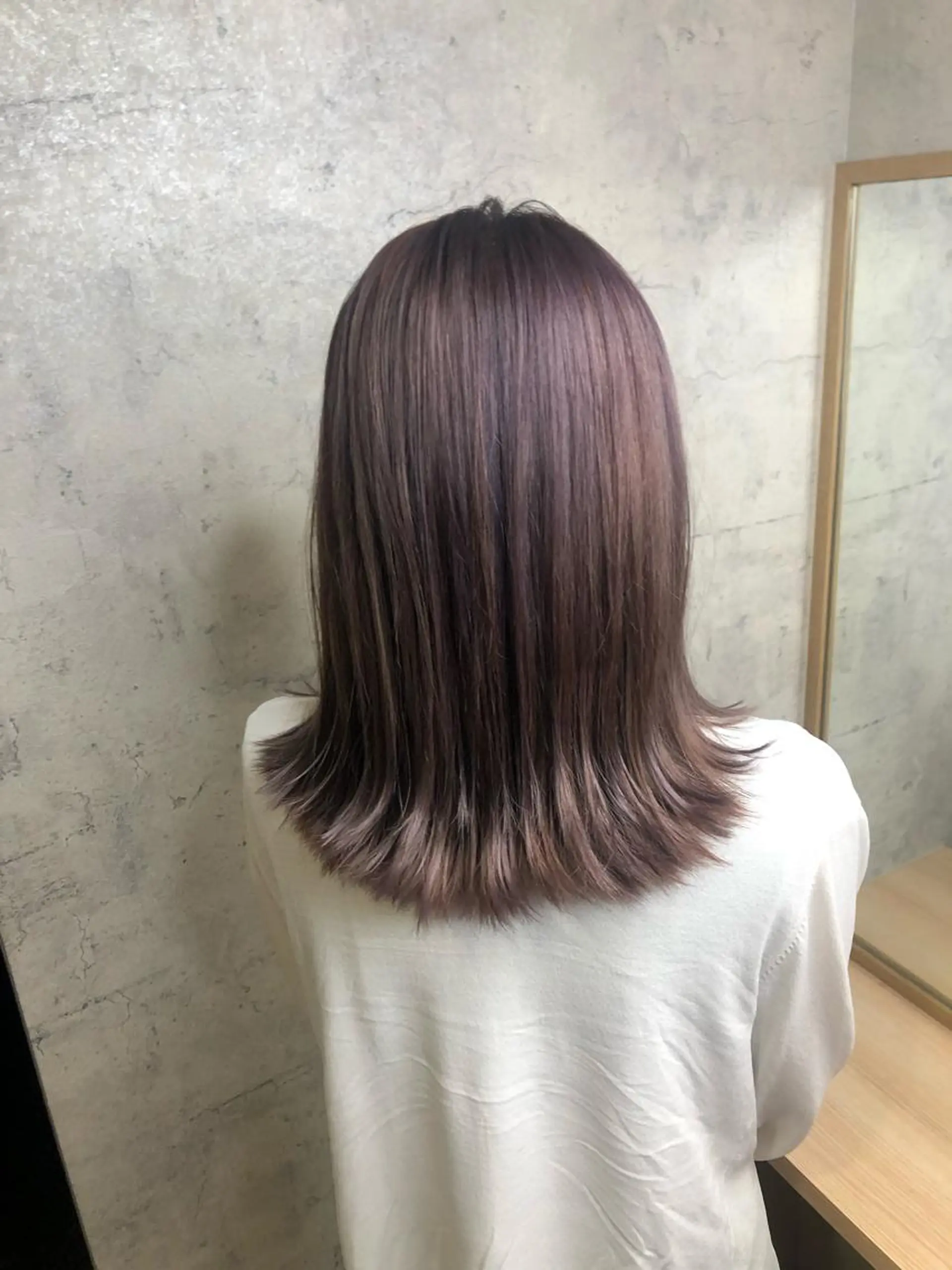 ミディアム カラー 髪質改善 MAKIのヘアスタイル