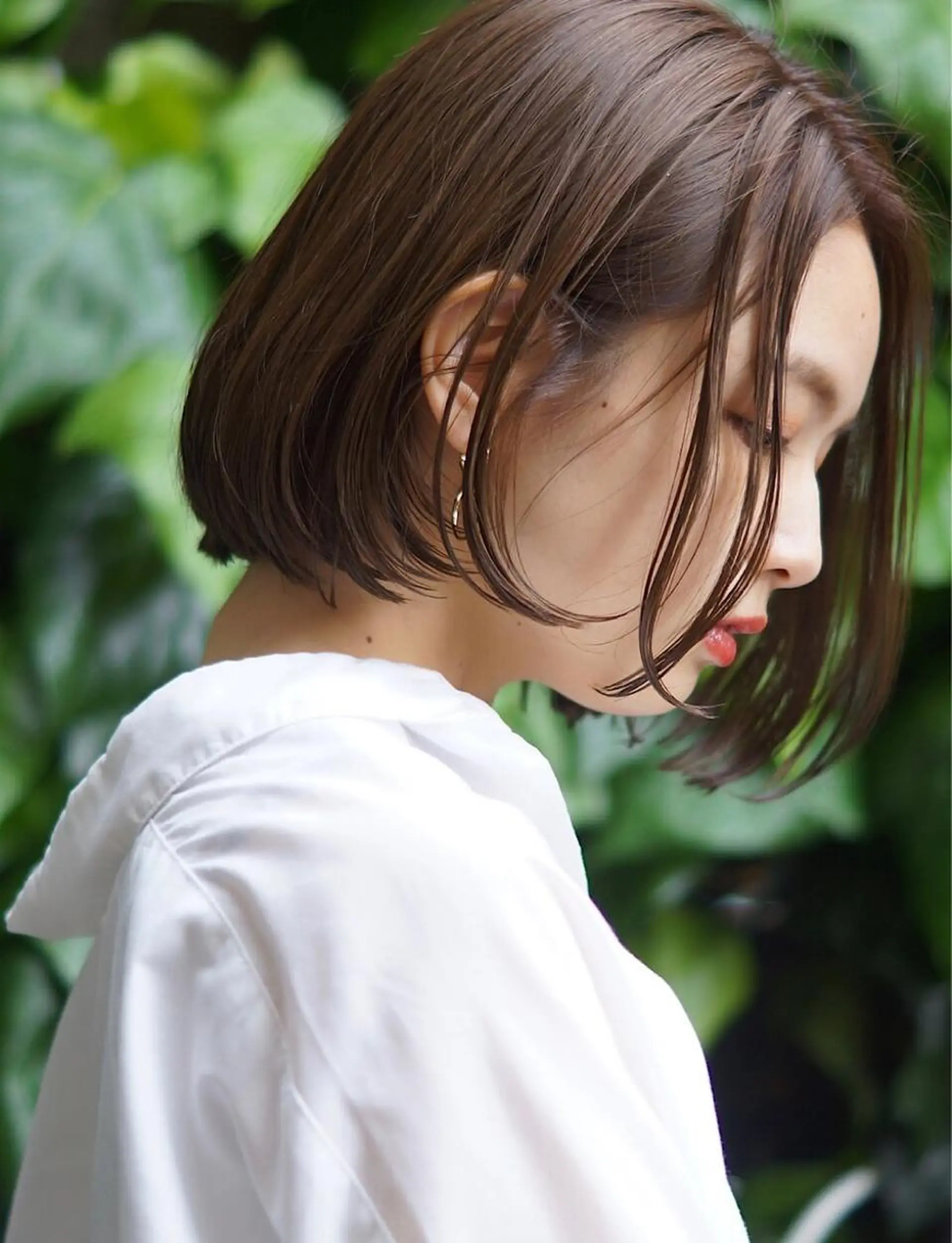 ショート カット 縮毛矯正 トリートメント hoNua. 栄/透明感カラーのヘアスタイル