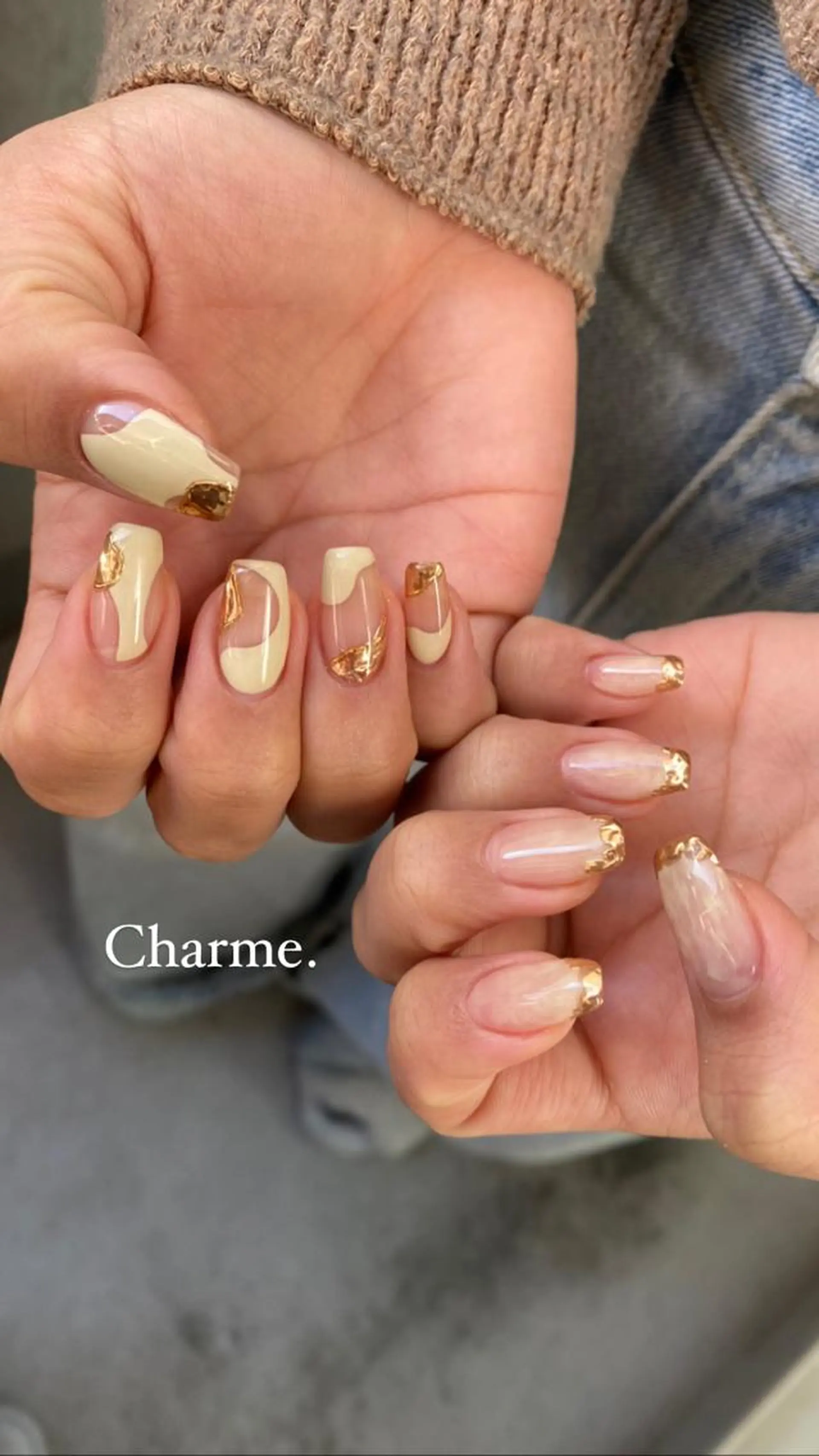 ネイル 持ち込み ニュアンスネイル Charme. NOBUKOのネイルデザイン