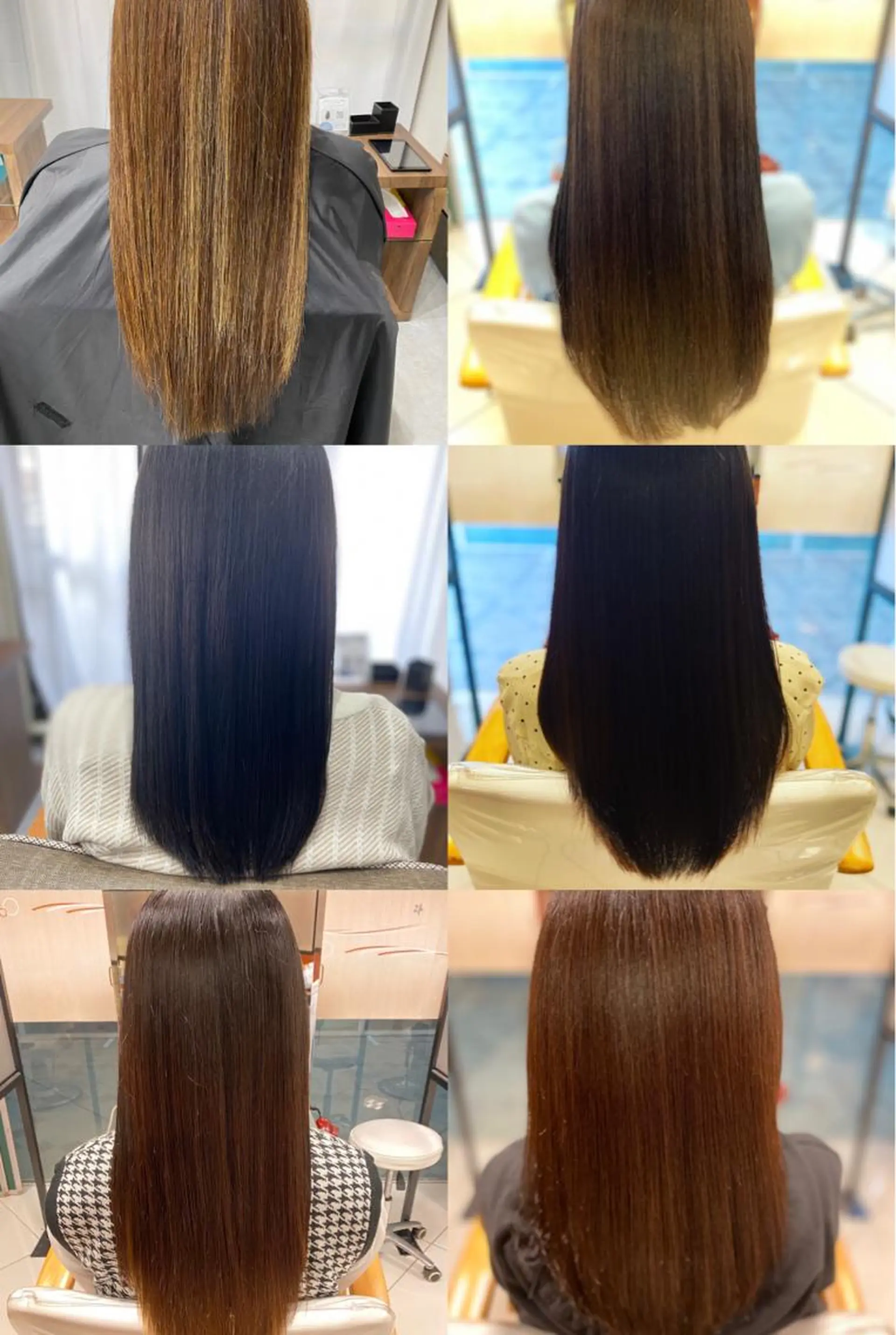 ロング カラー カット ヘアカラー トリートメント へんみ みかのヘアスタイル