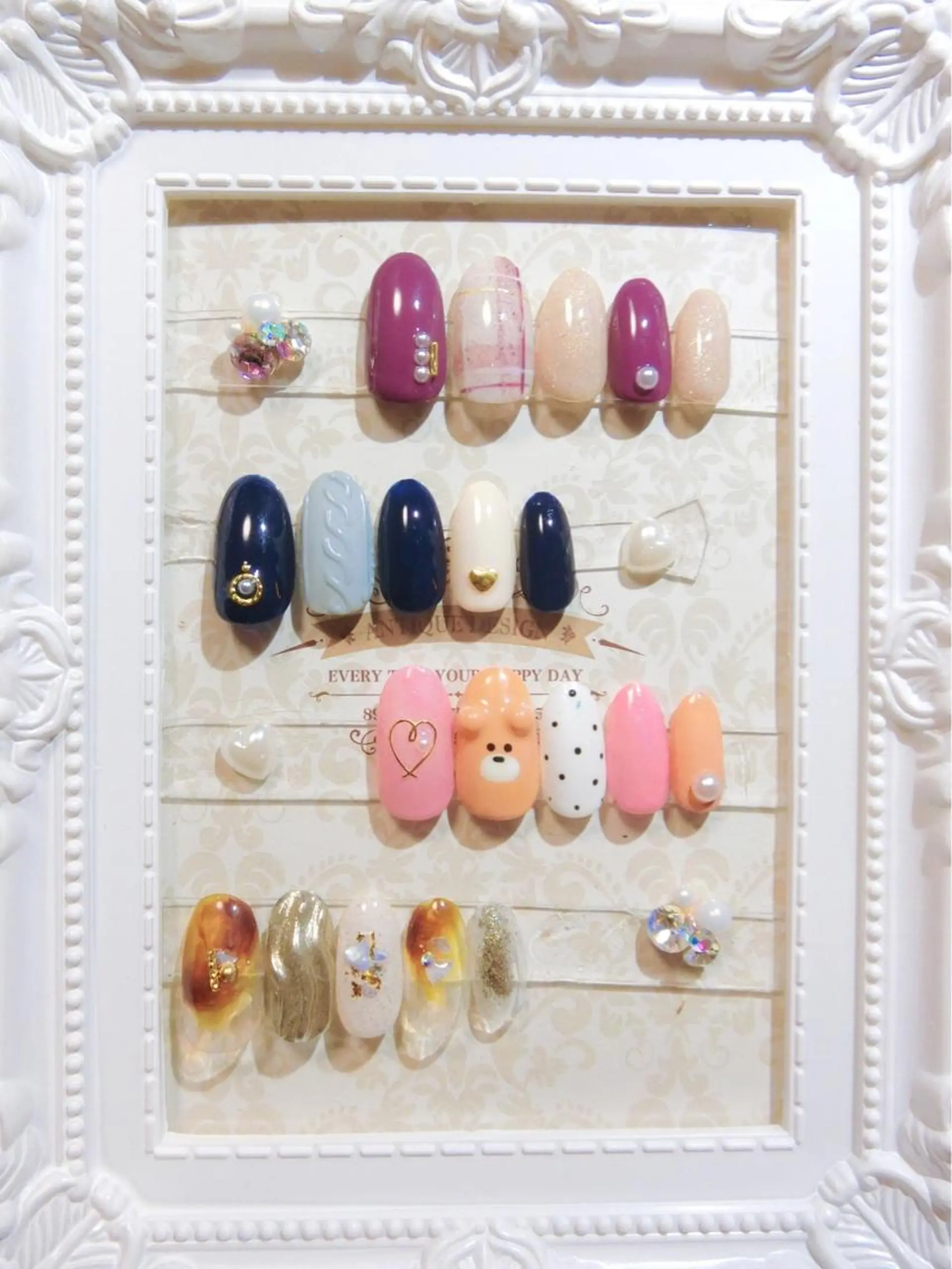 ネイル 🌙都岡 ムーンネイルのネイルデザイン