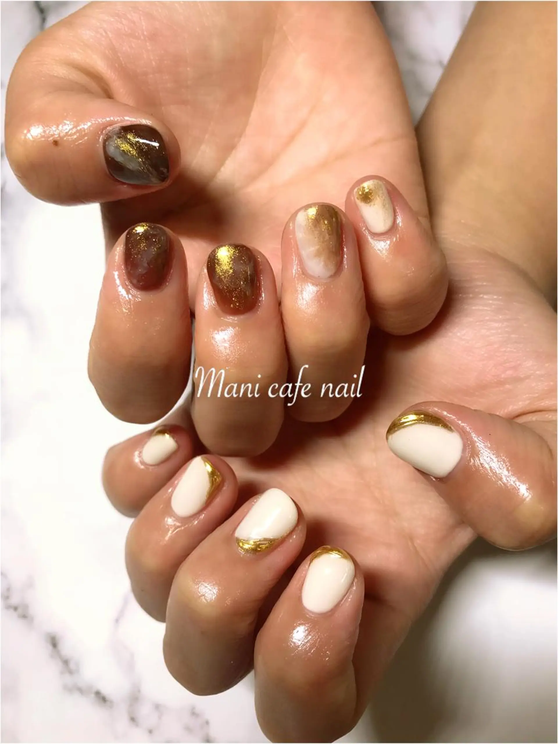 ネイル ハンドネイル Mani cafe nailのネイルデザイン