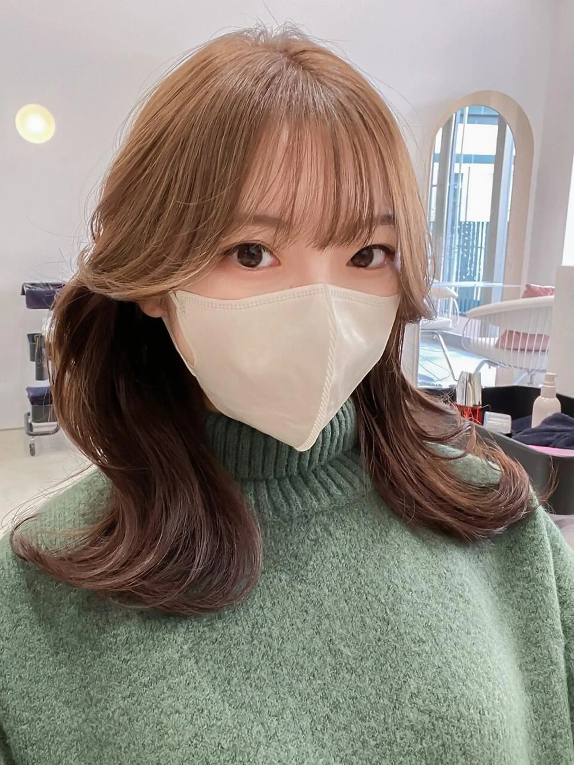 ミディアム 顔周りカット 韓国風ヘア レイヤーカット カット トリートメント noe tton  【ノエ トトン】所属・だいや/メンズパーマ メンズカット/名古屋のヘアスタイル