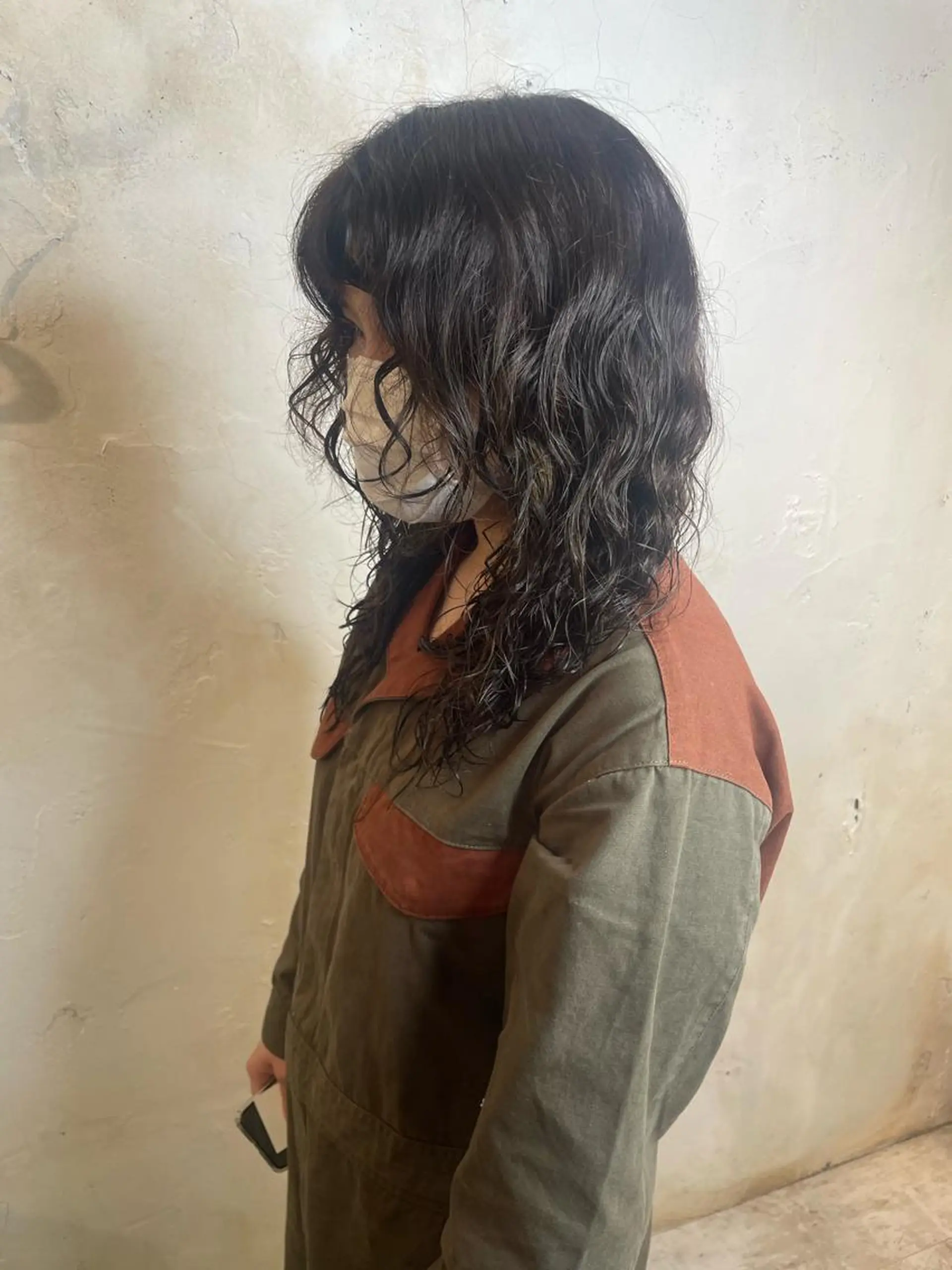 セミロング セミロングパーマ カット 縮毛矯正 トリートメント マネージャー 山城洸希のヘアスタイル