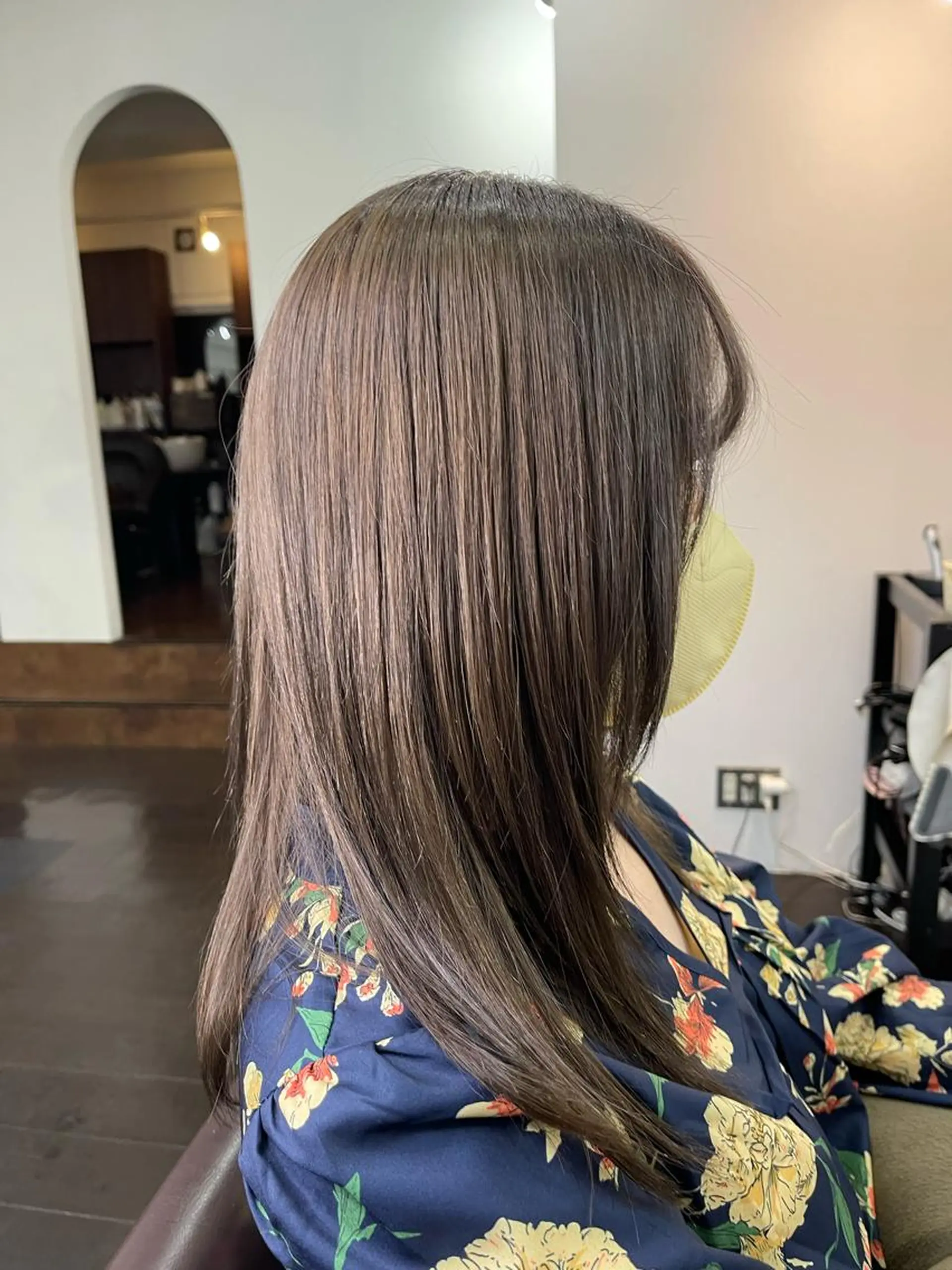 ミディアム カット ヘアカラー トリートメント ヘッドスパ 竹下 了史のヘアスタイル