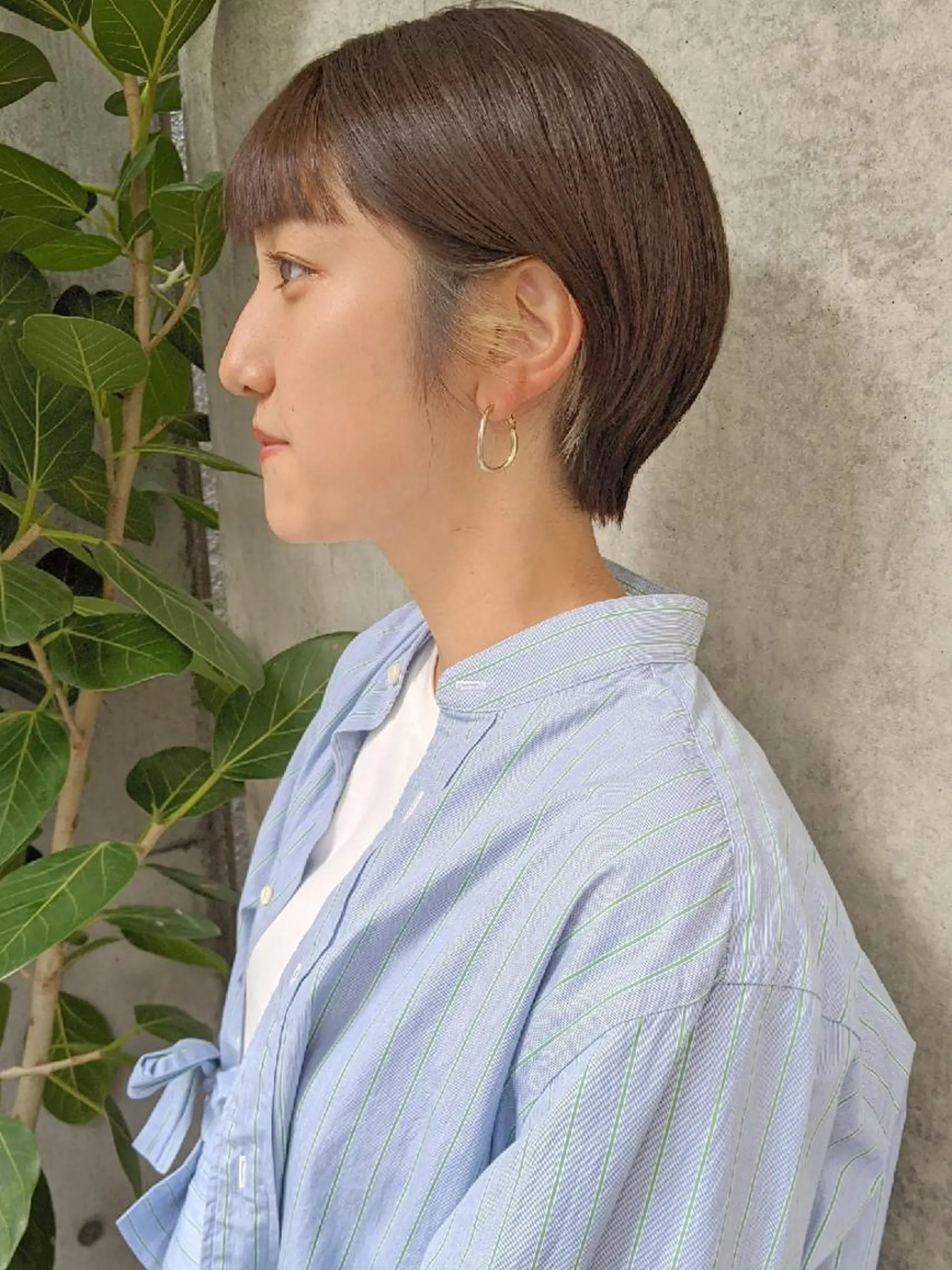 ショート カラー パーマ ヘアアレンジ mowen RUIのヘアスタイル