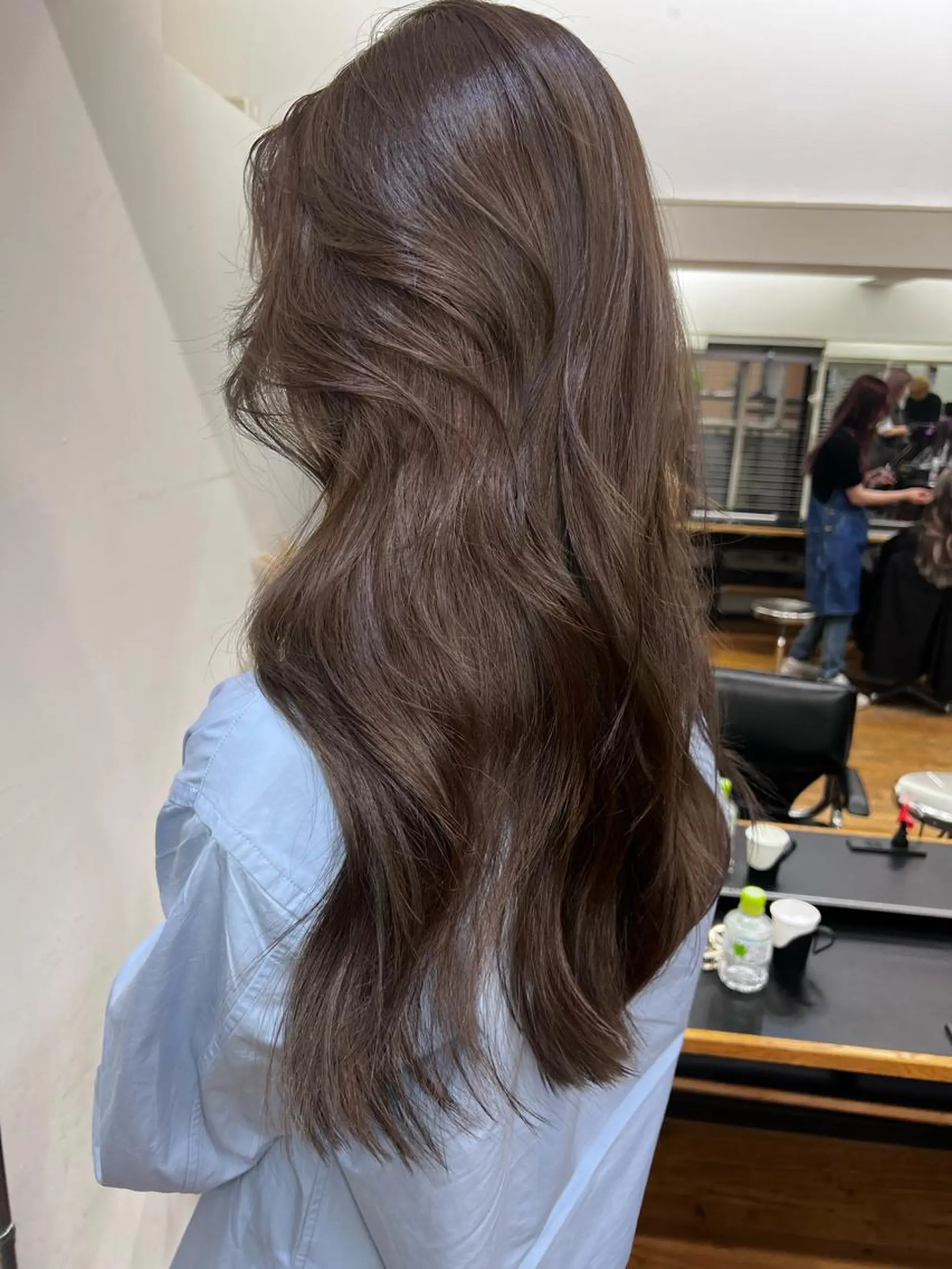 ロング カラー アディクシーカラー 黒髪 ブリーチ ブルーカラー ブルーブラック 🇨🇳ワンホンヘア 下田鉄也のヘアスタイル