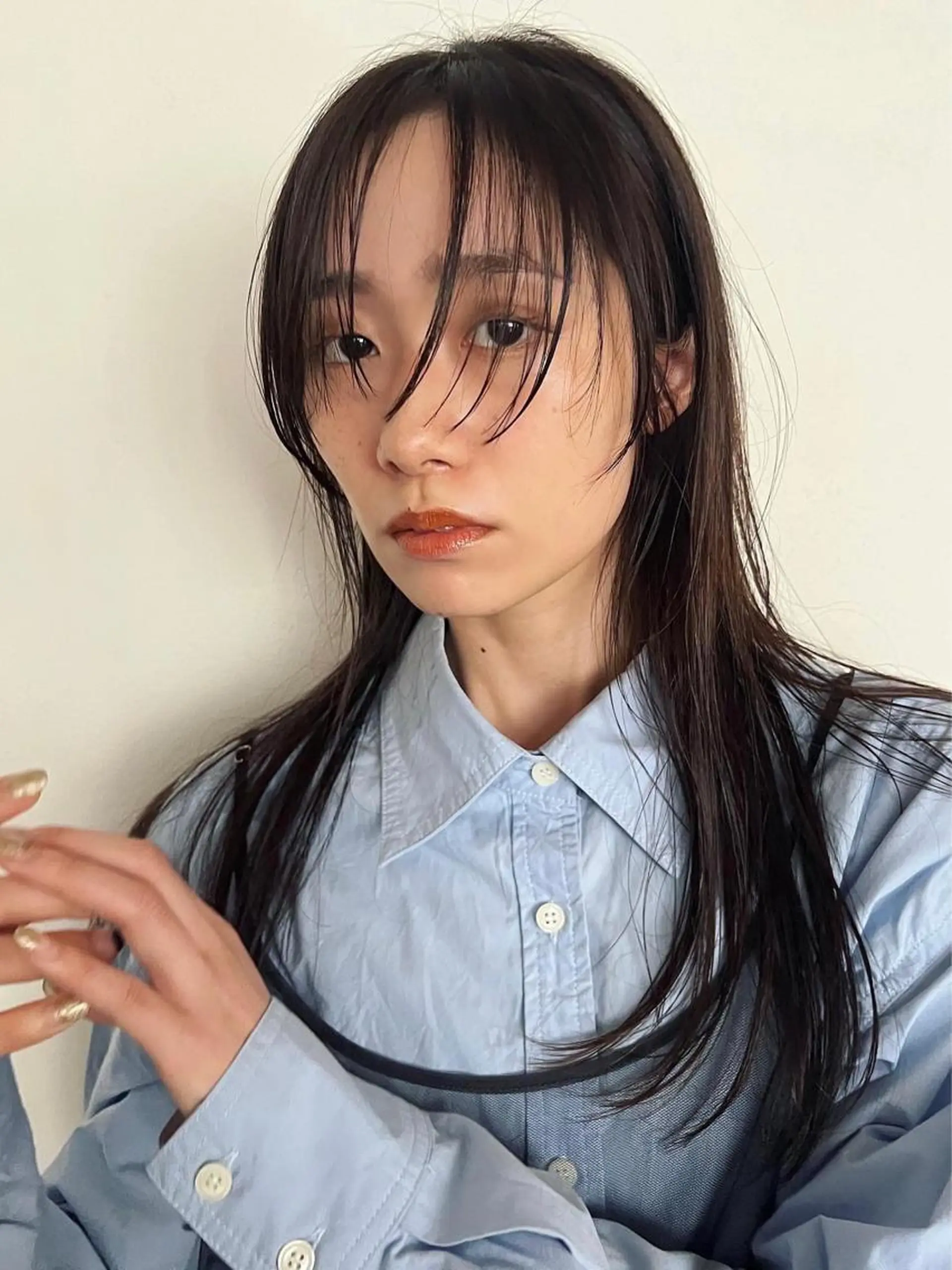 ロング カラー パーマ ヘアアレンジ メンズ キッズ ネイル マツエク・マツパ アイブロウ ウルフレイヤーカット /チヒロのヘアスタイル