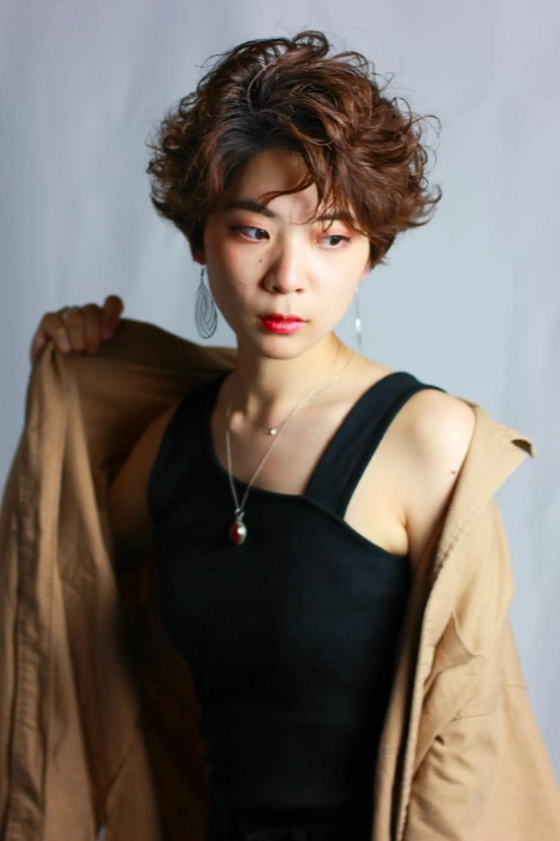 ショート カラー パーマ 松尾 泰伸のヘアスタイル