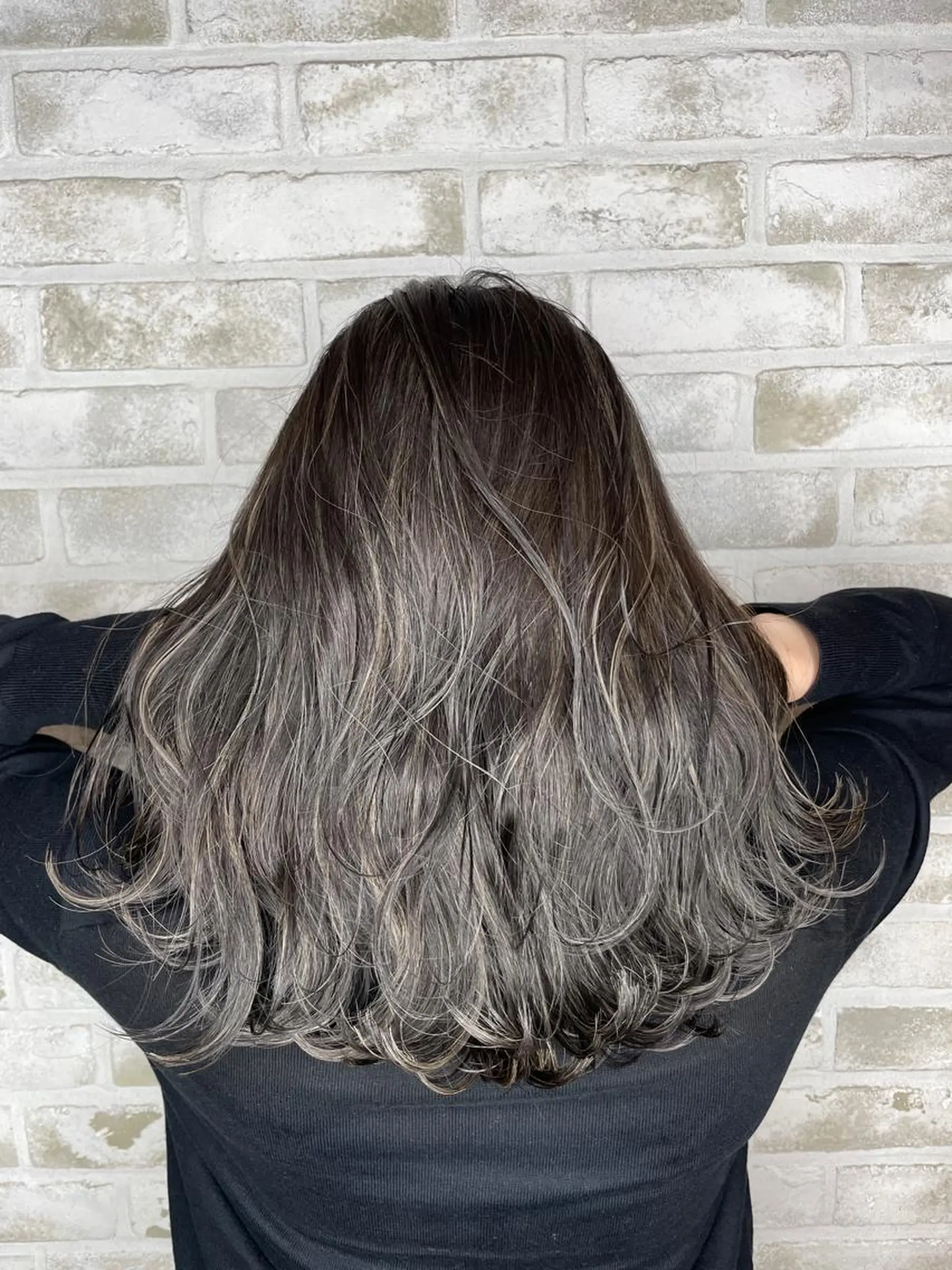 ミディアム カラー 透明感カラー ハイライトカラー ハイライト takumi Hのヘアスタイル