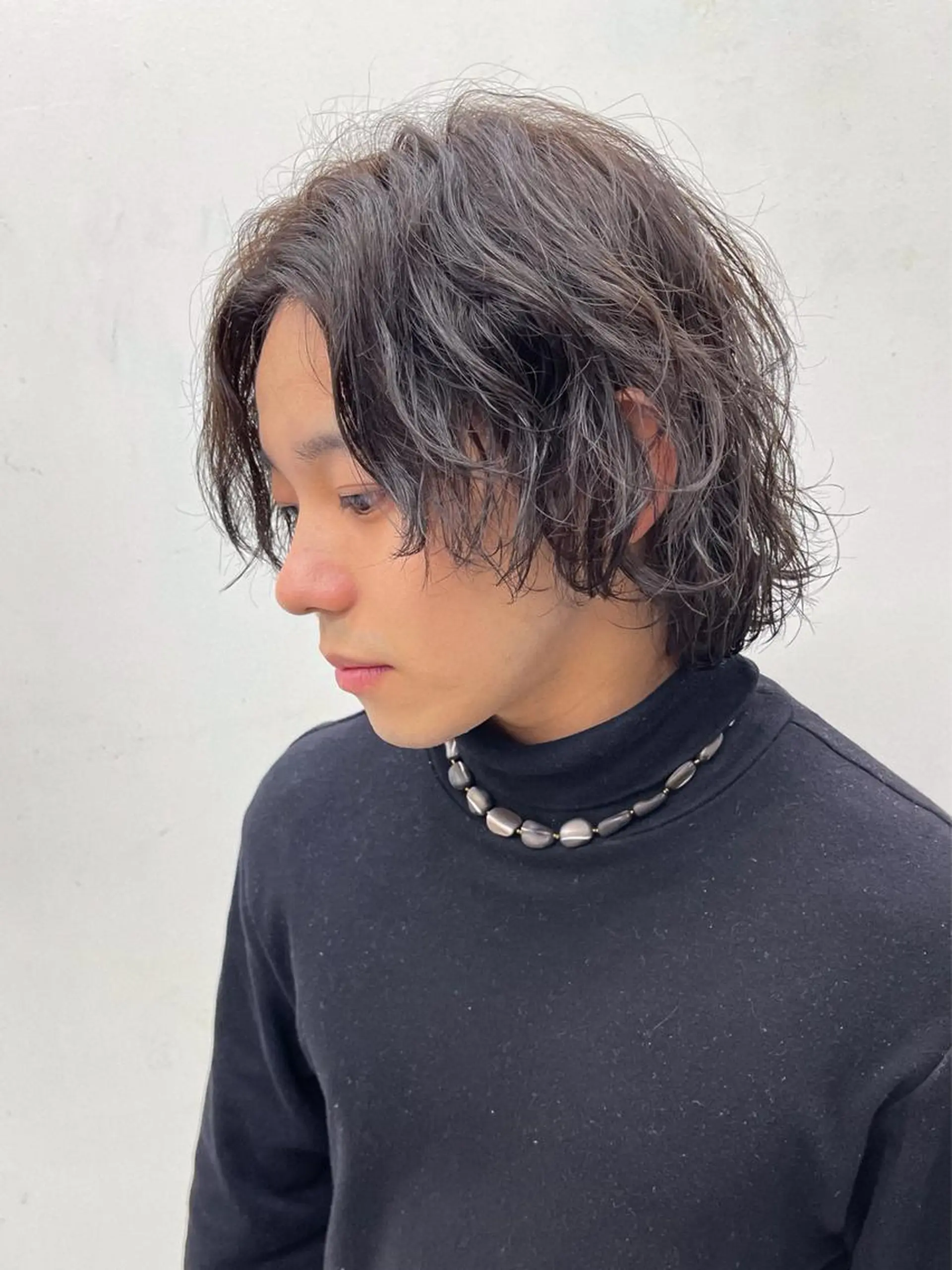 パーマ メンズ メンズウルフカット ウルフカット カット パーマ 森本裕/オーナー/ スパイラルパーマのヘアスタイル